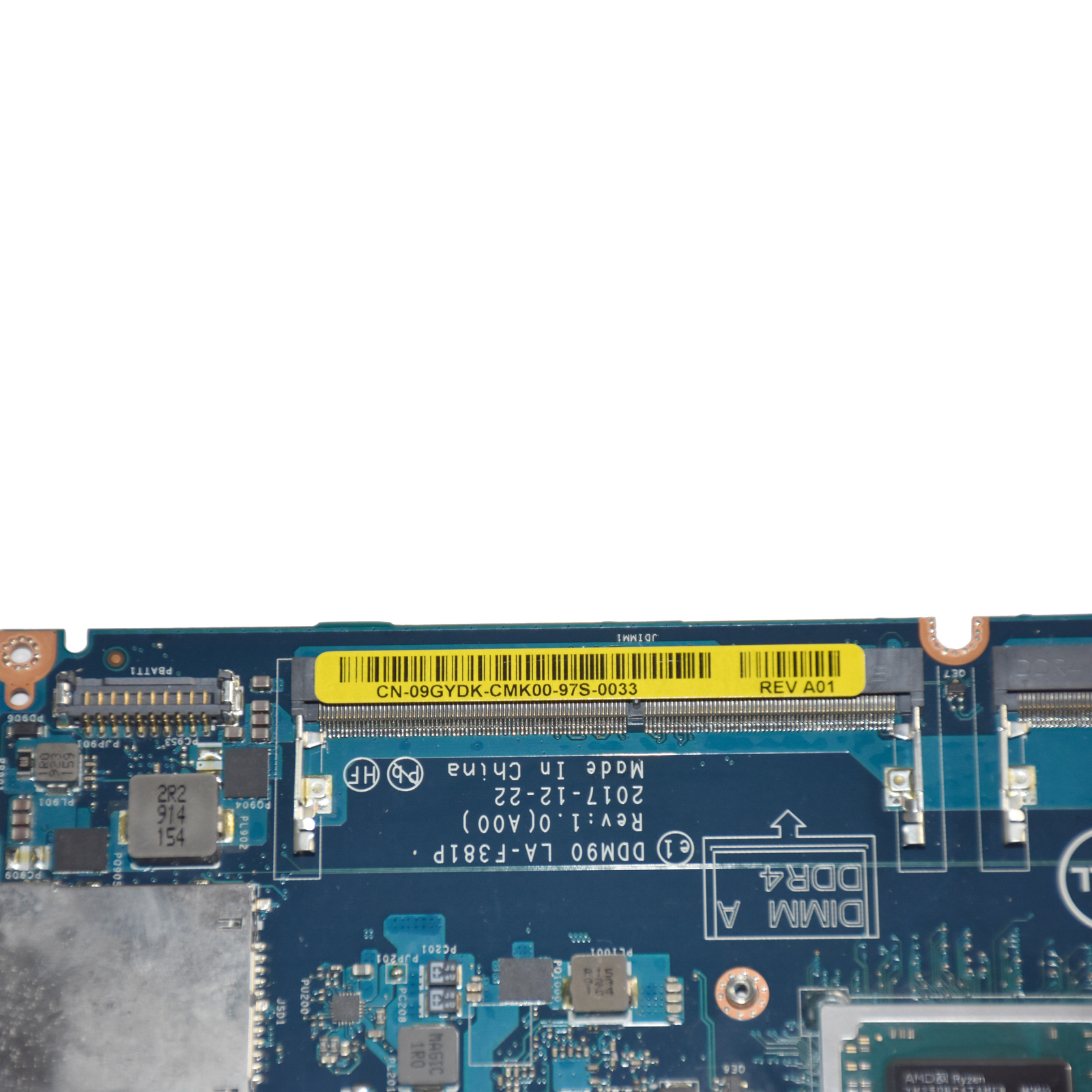 Dell Latitude 5495 Motherboard AMD Ryzen 5 Pro 2500U 2GHz Quad Core 9GYDK