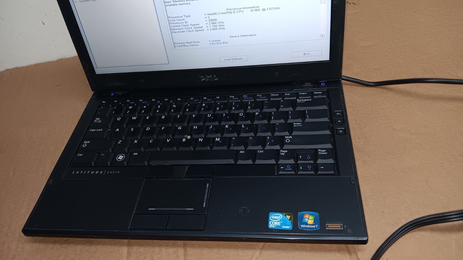 Dell Latitude E4310 Laptop intel Core I5 M560 @ 2.67GHz 4GB RAM 13.3″ LCD Screen