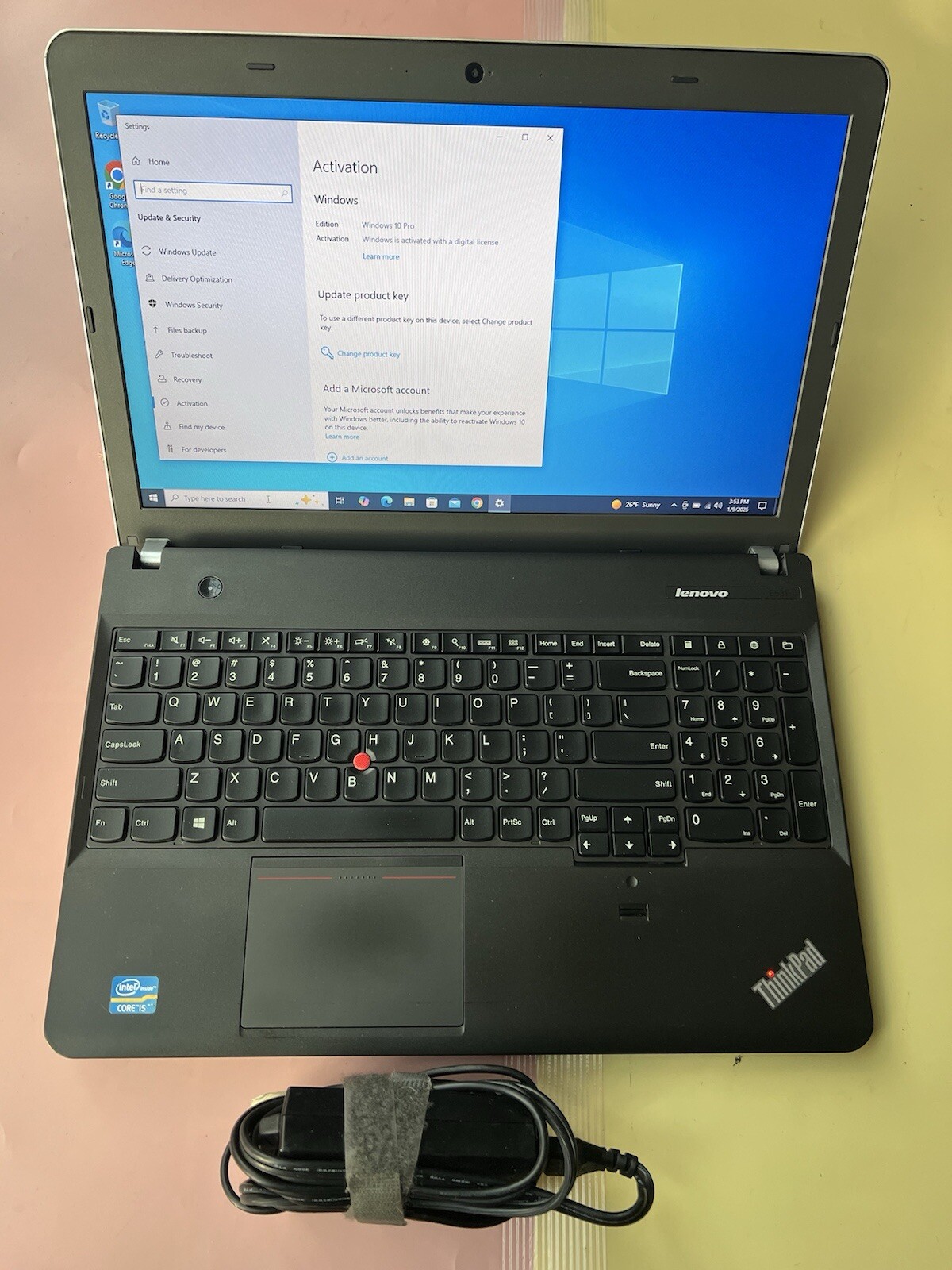 LENOVO ThinkPad E531 15.6” Core i5-3230M 2.60GHz 8GB RAM 500GB HDD HDMI WEBCAM
