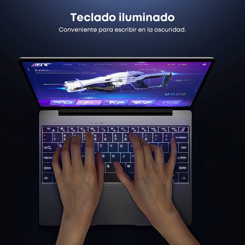 CHUWI GemiBook Pro 14.1″ Laptop Windows 11 Intel J4125 8+256GB Backlit Keyboard