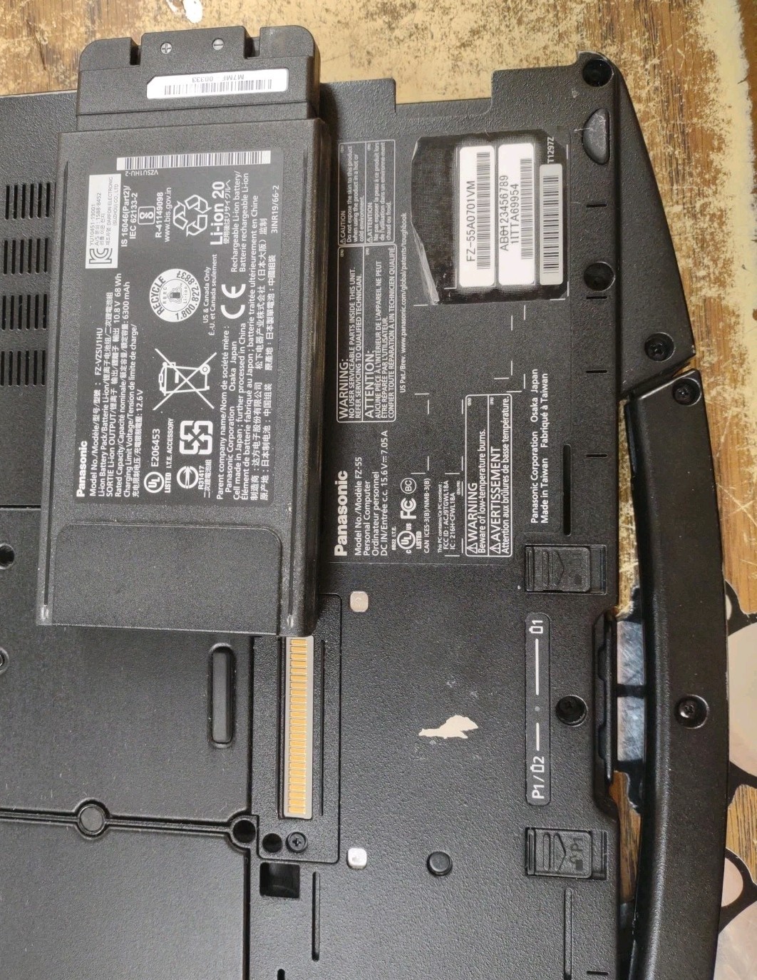 Panasonic ToughBook FZ-55 W/ i5-8365U, 256GB SSD, 16GB RAM. NON TOUCH