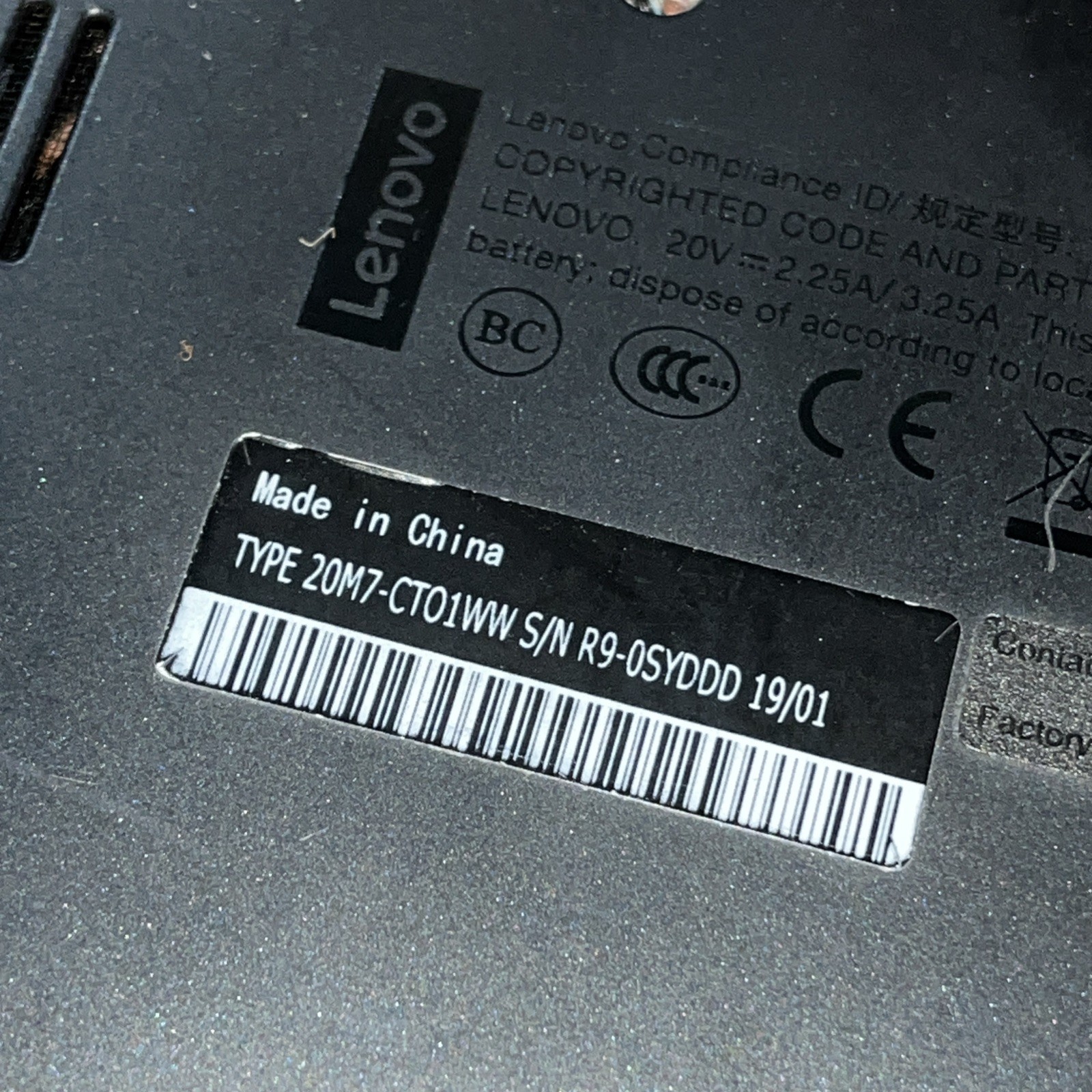 LENOVO THINKPAD L380 YOGA INTEL CORE I5-8250U 1.60GHZ 8GB RAM NO HD