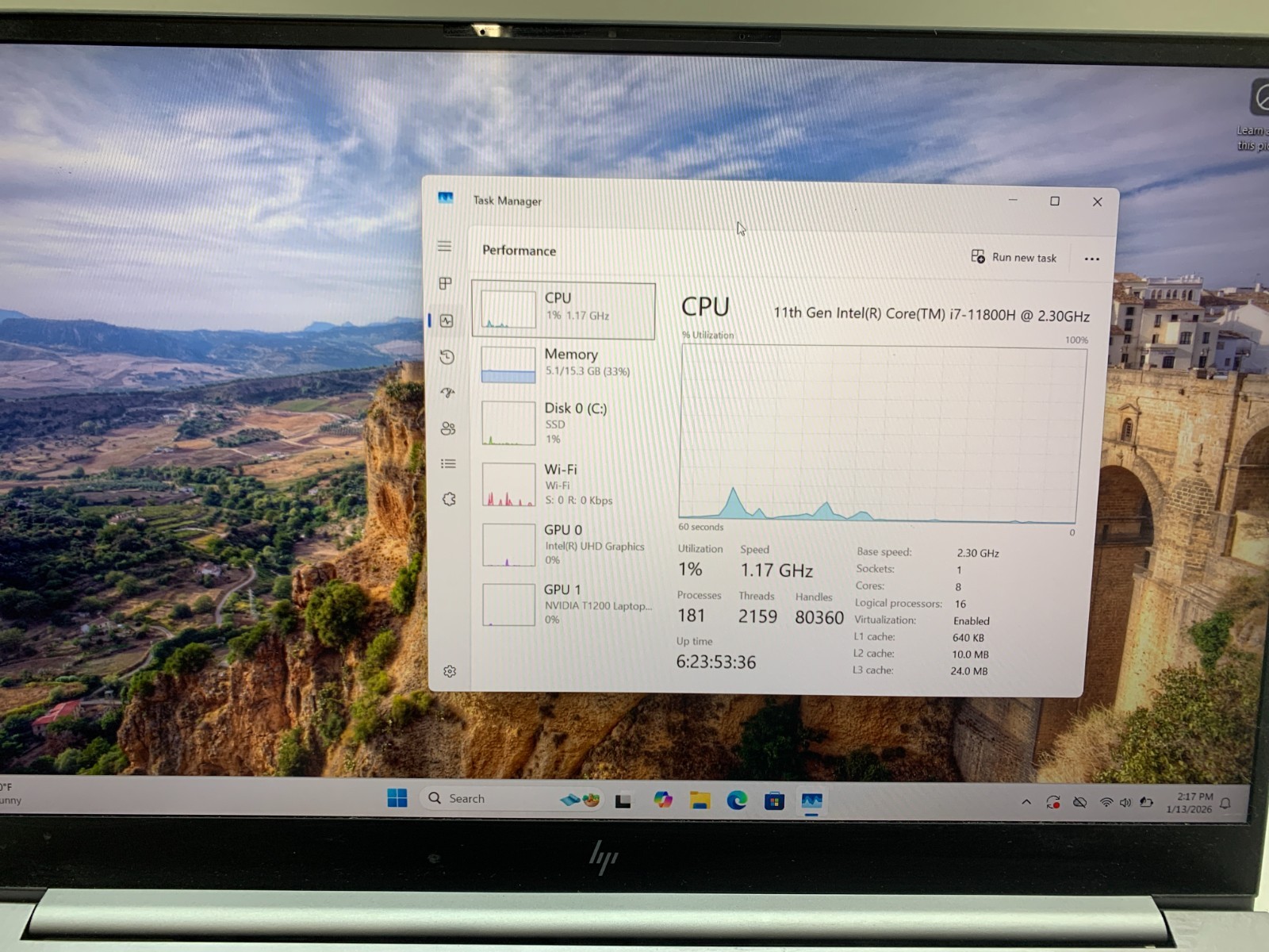 HP ZBook Studio G8 Intel Core i7-11800H 16GB 500GB SSD Quadro T1200 Windows 11