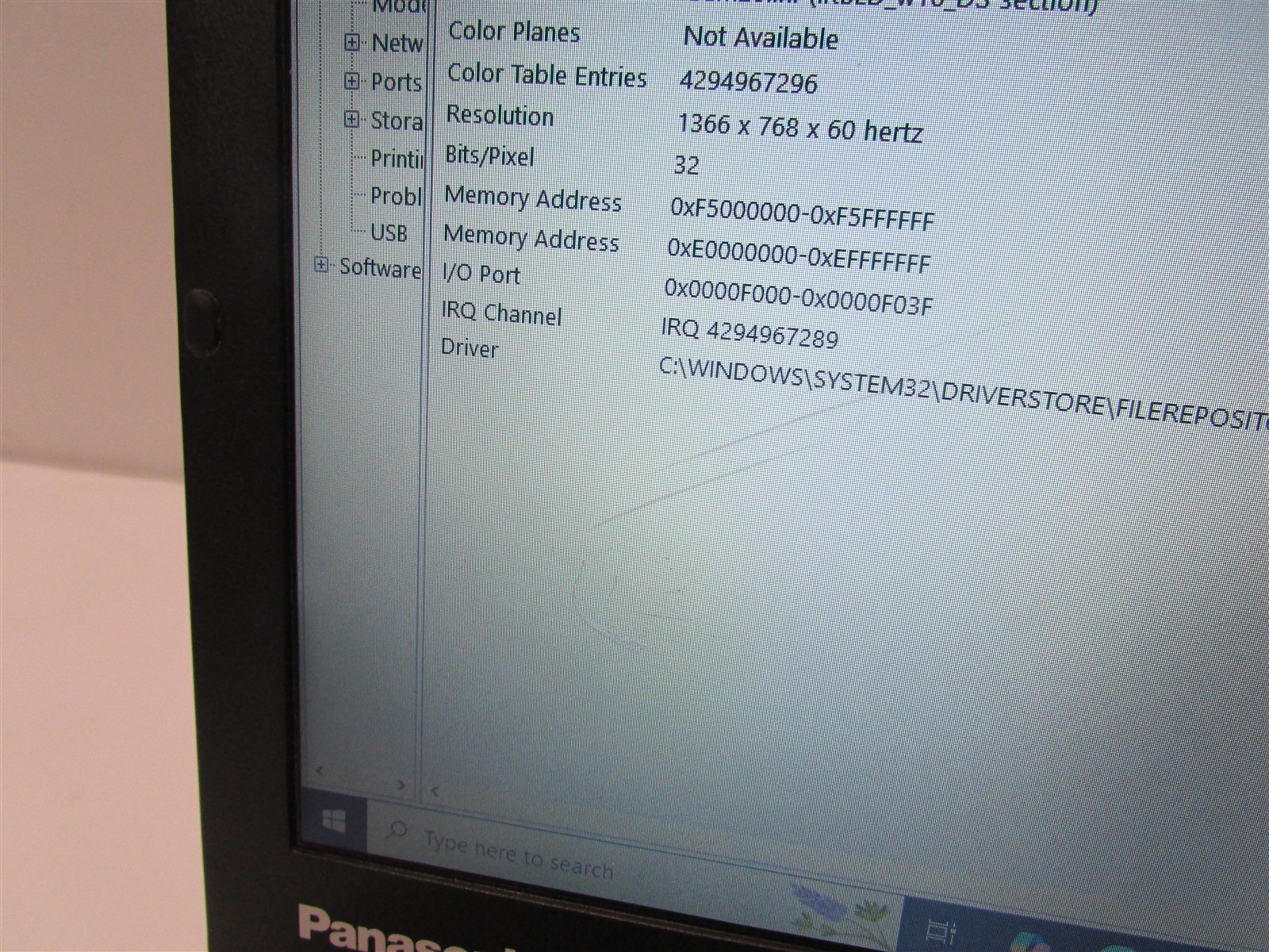 Panasonic Toughbook CF-54 MK3 i5-7300U 2.6GHz 8GB 500GB HDD 14″ W10P BIOS LK/DMG