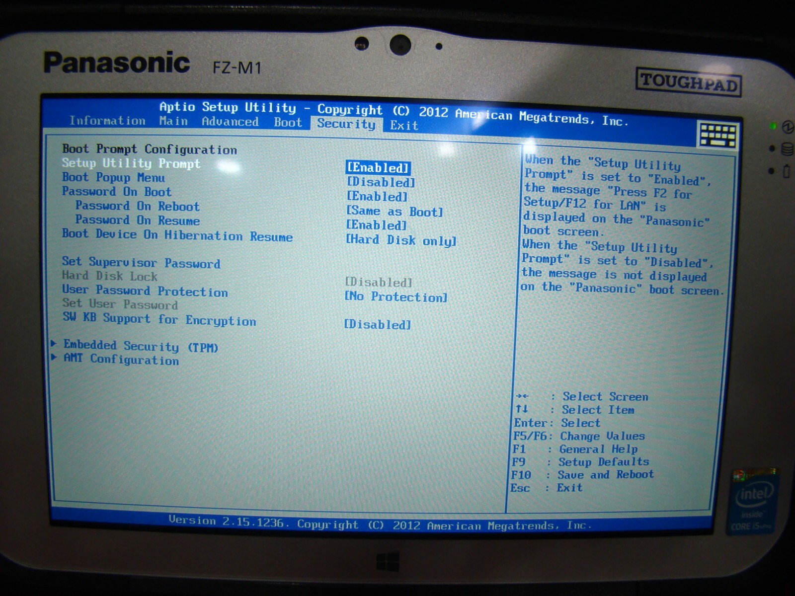 Panasonic Toughpad FZ-M1 i5 1.60GHz 8GB 128GB (FZ-M1CEAAXBM) READ DESCRIPTION