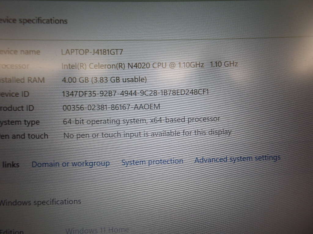 Awesome 14″ Asus Vivobook E410ma Celeron N4020 1.10GHz 4GB 64GB SSD Win 11