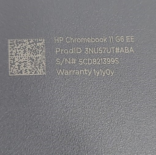 HP Chromebook 11 G6 EE 3NU57UT#ABA Laptop Celeron N3350 4GB 16GB