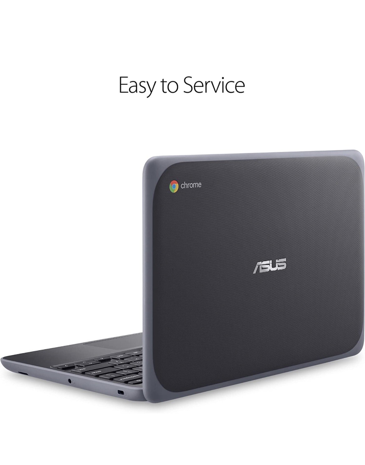 ASUS Chromebook 11.6” HD, Quad-Core Processor, 4GB RAM, 32GB eMMC, Dark Grey