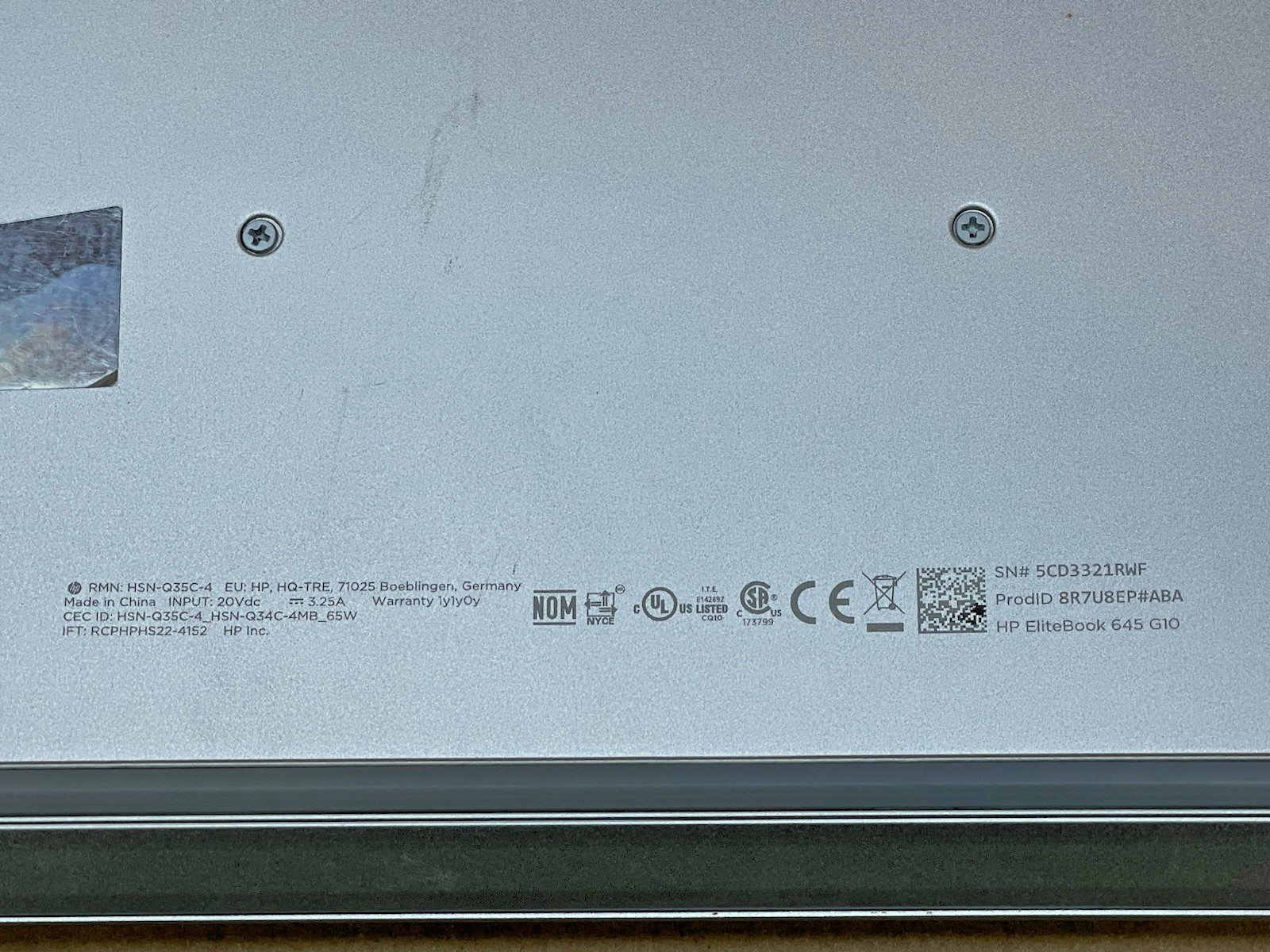 HP EliteBook 645 G10 Ryzen 5 PRO 7530U @2.0GHz 16GB RAM 256GB SSD W11 *READ*