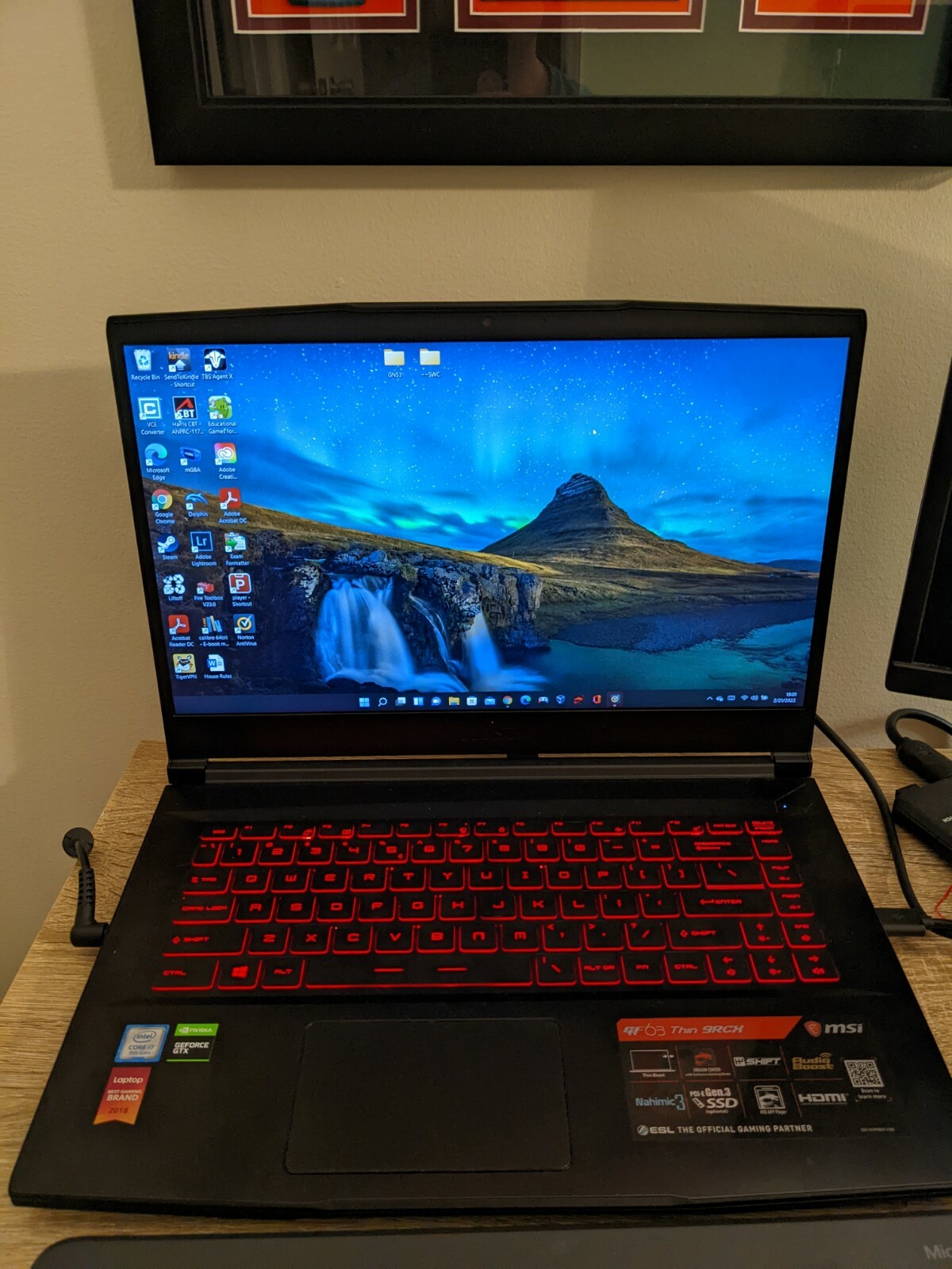 MSI GF63 THIN 15.6 inch (256GB, Intel Core i7 9th Gen., 4.50GHz, 8GB)…
