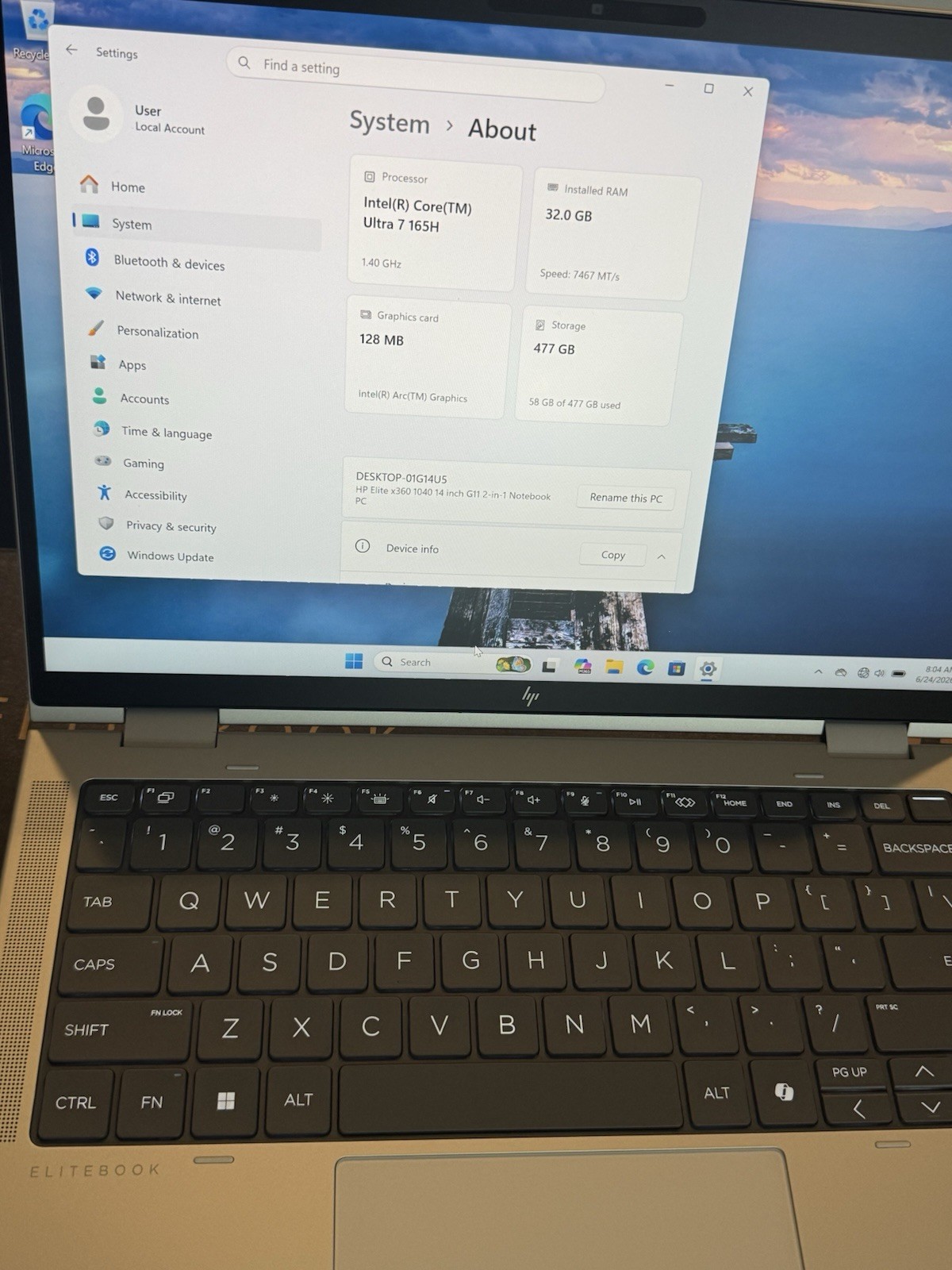 hp elitebook x360 1040 g11 ultra 7