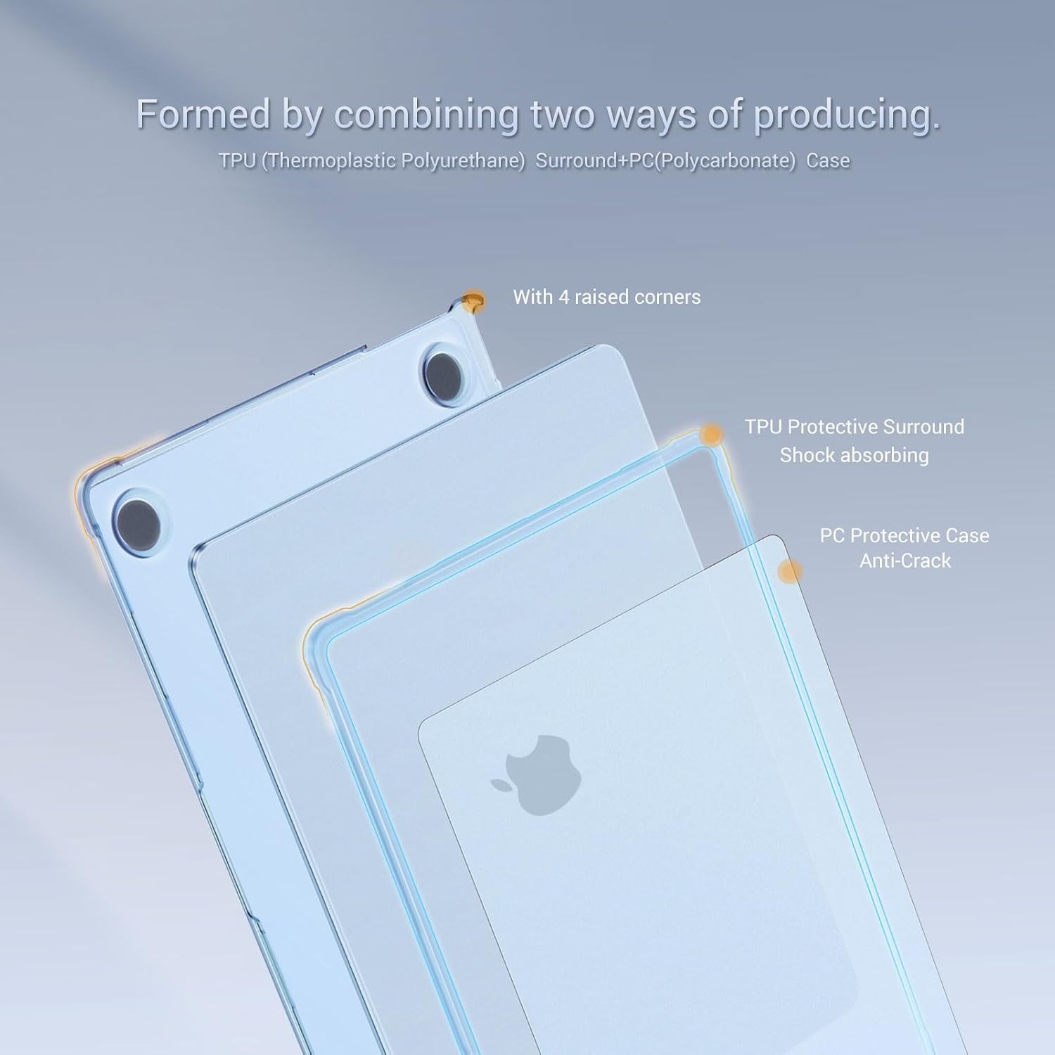 Compatible with MacBook Air 13 inch Case M5 M4 M3 M2 2026-2022 A3449 A3240 A3113