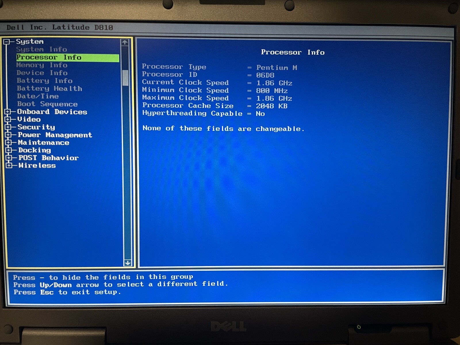 Dell Latitude D810 Retro Windows Laptop