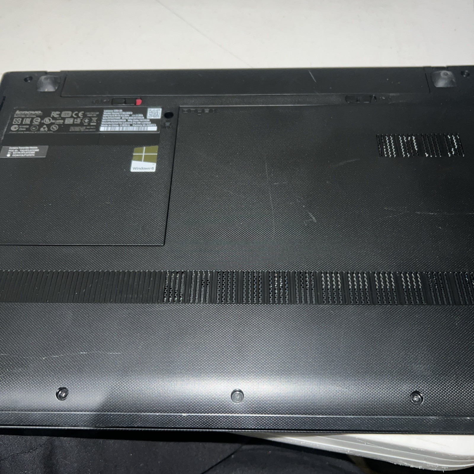 LENOVO G50 Laptop AMD A6 Windows 8 Bad Battery No charger