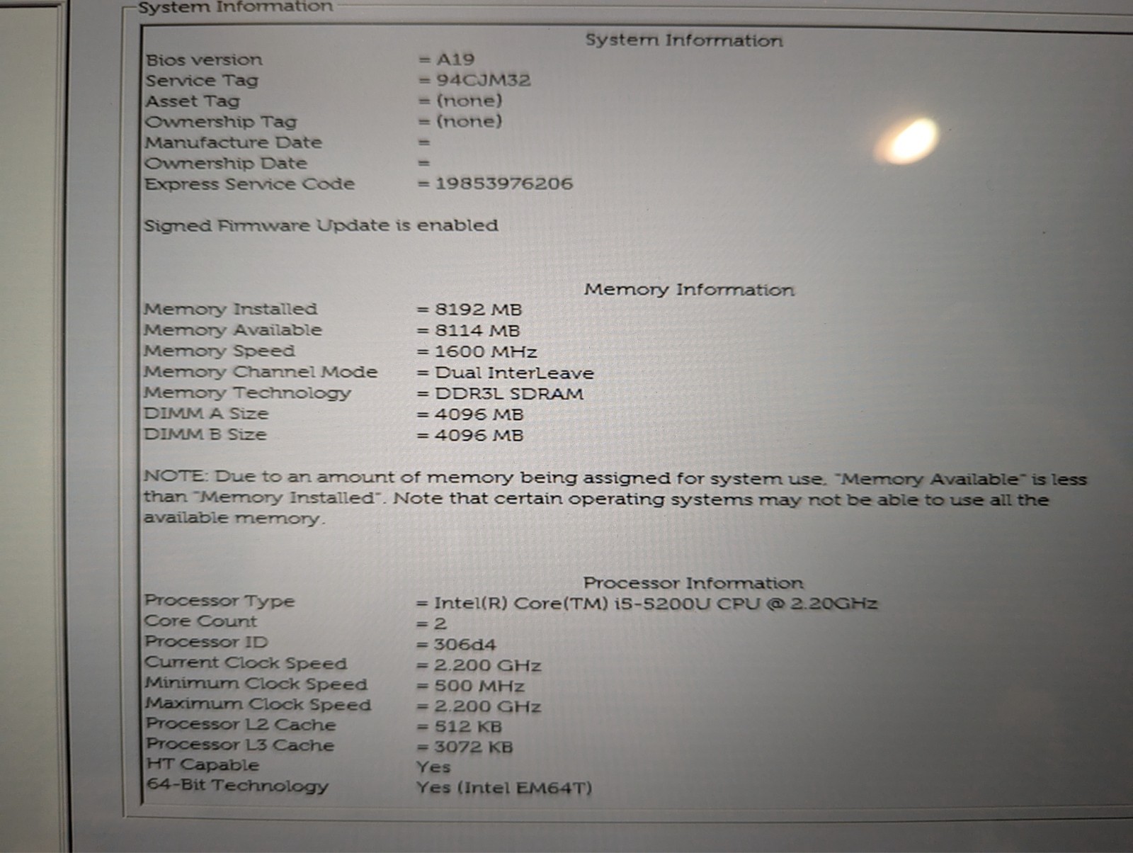 Dell XPS 13 9343 I5-5200U 2.20GHz, 8GB RAM, 256B SSD, 13.3″ QHD+ Touch