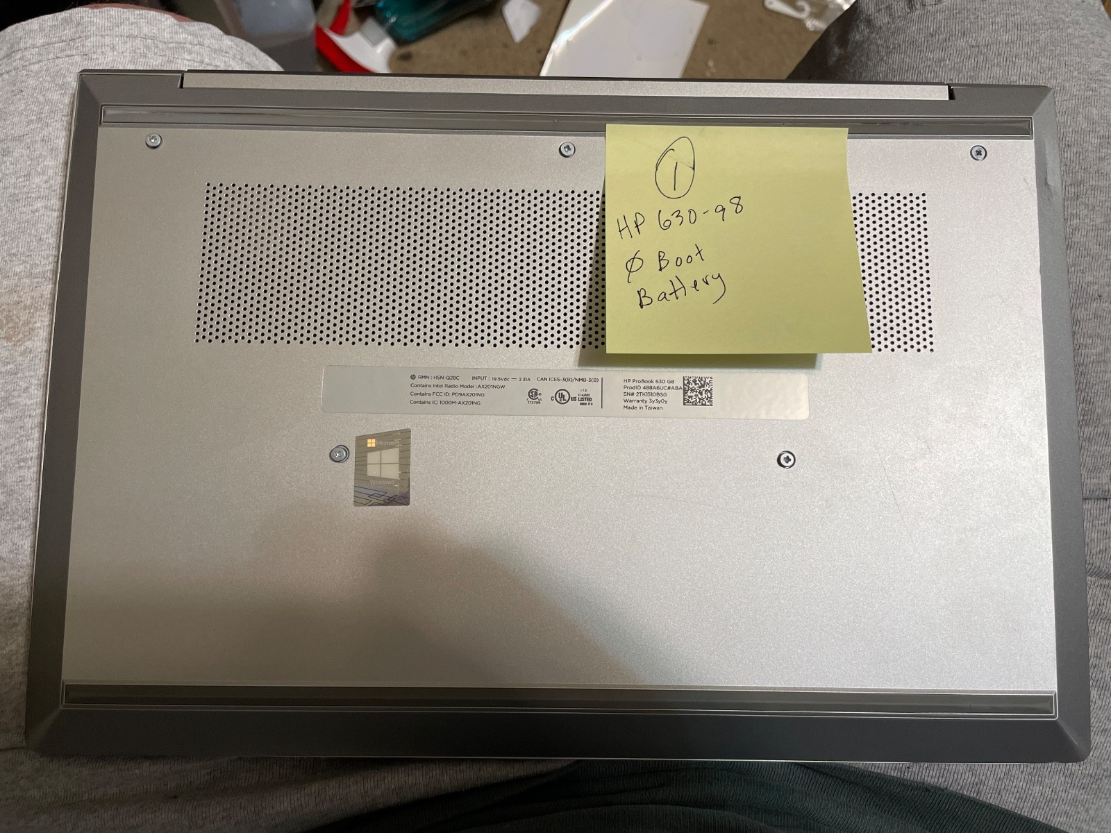 HP ProBook 630 G8 i5: Missing parts. Lot of 3