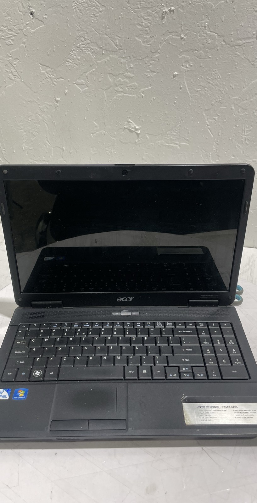 Acer Aspire 5734Z 4725 S/N LXPXN020820171B6D91601 15.6″ Laptop FOR PARTS