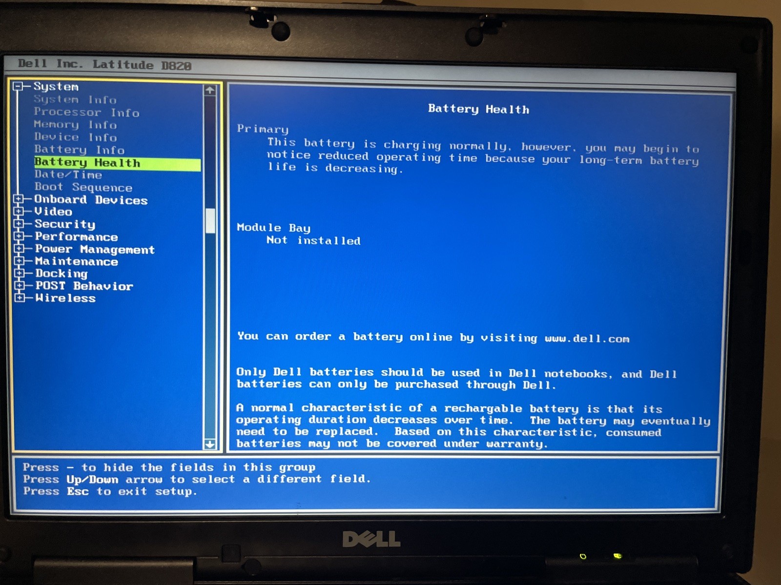 Dell Latitude D820 Retro Windows XP Laptop