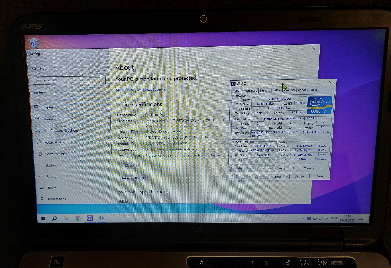 Laptop Dell XPS L502X