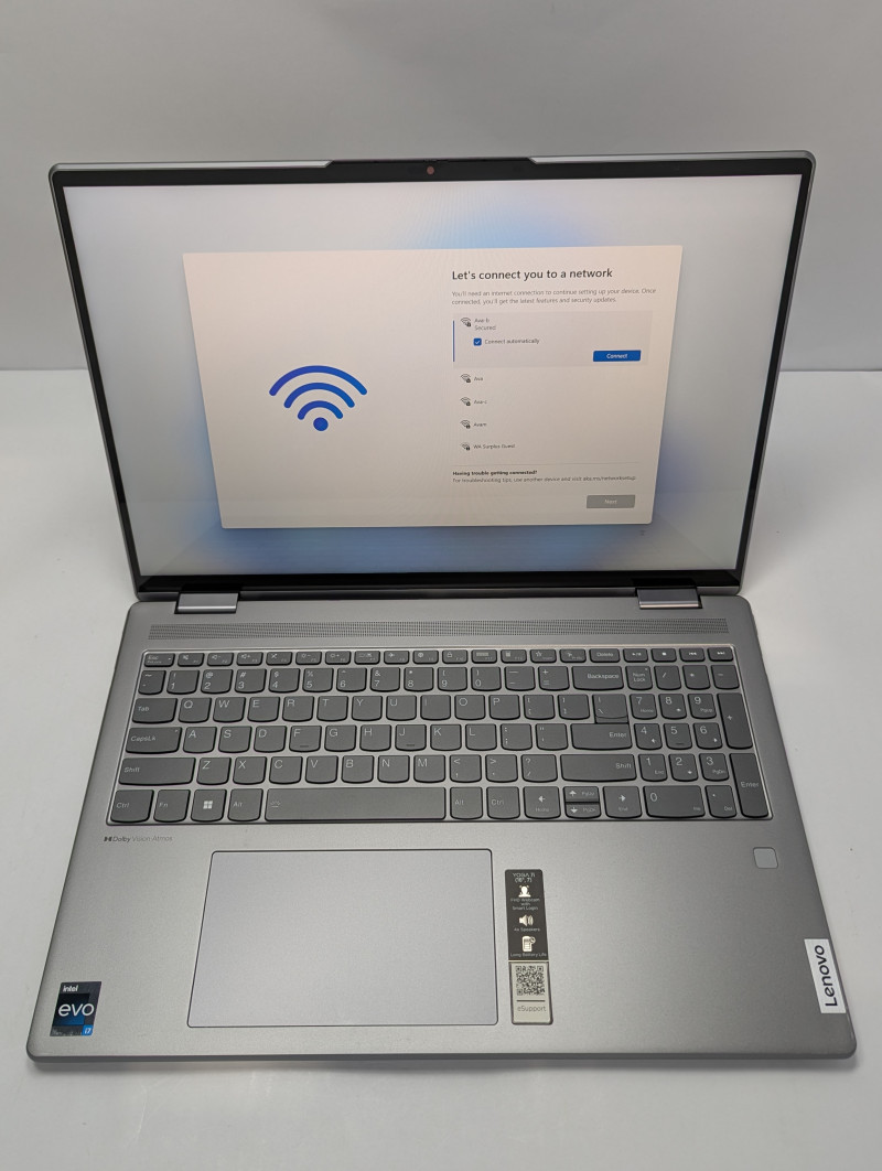 Lenovo Yoga 7i 16″ 2.5K Touch 2-in-1 Laptop i7-1260P 16GB 512GB SSD Arctic Grey
