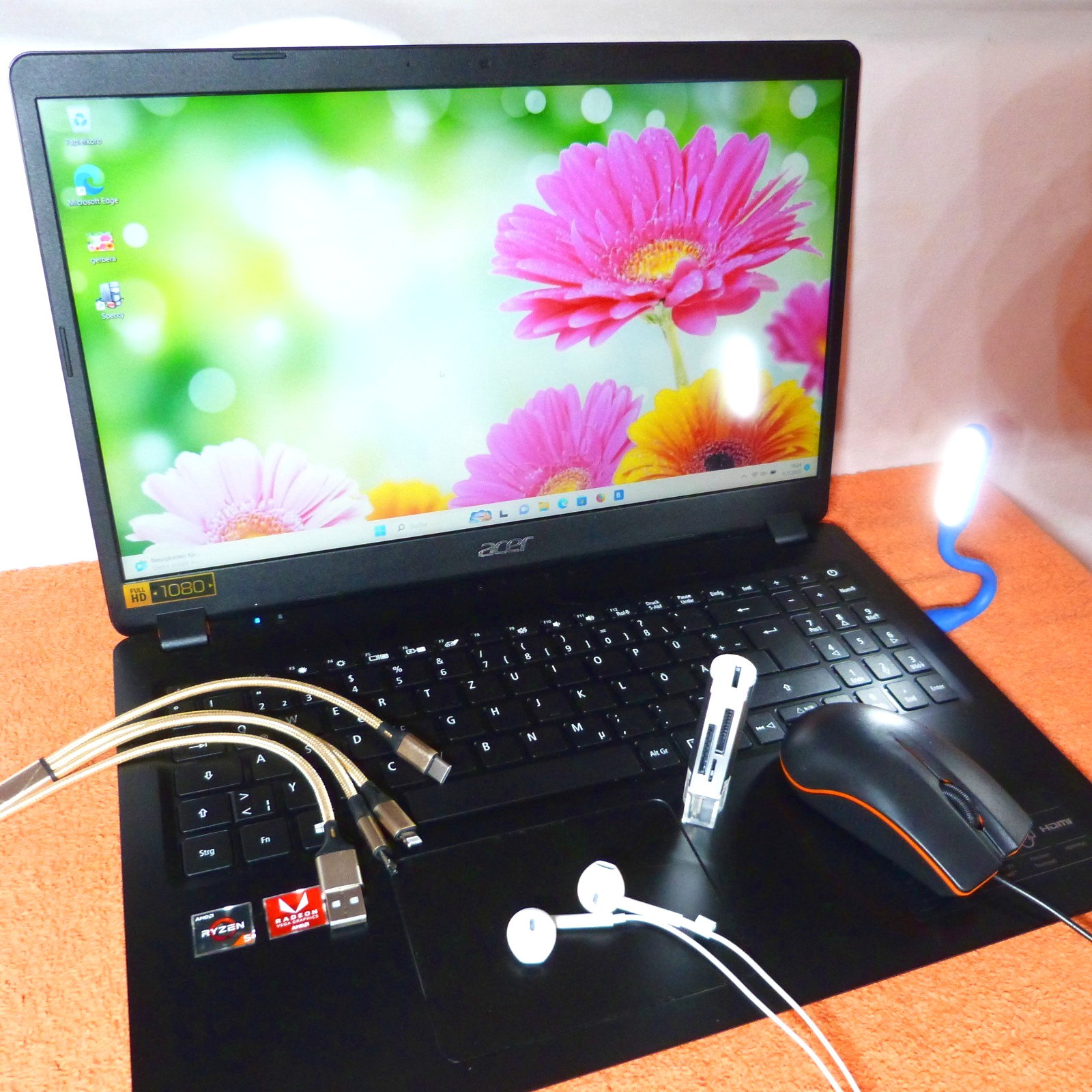 Acer A315 15″ FULLHD Ultrabook l SSD Windows 11 Pro 64l Ryzen 5 AMD I HDMI