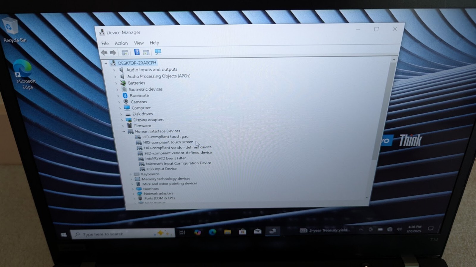 Lenovo T14 G1 i7-10610U 48GB RAM/500 GB SSD – Win 10 Pro TOUCHSCREEN