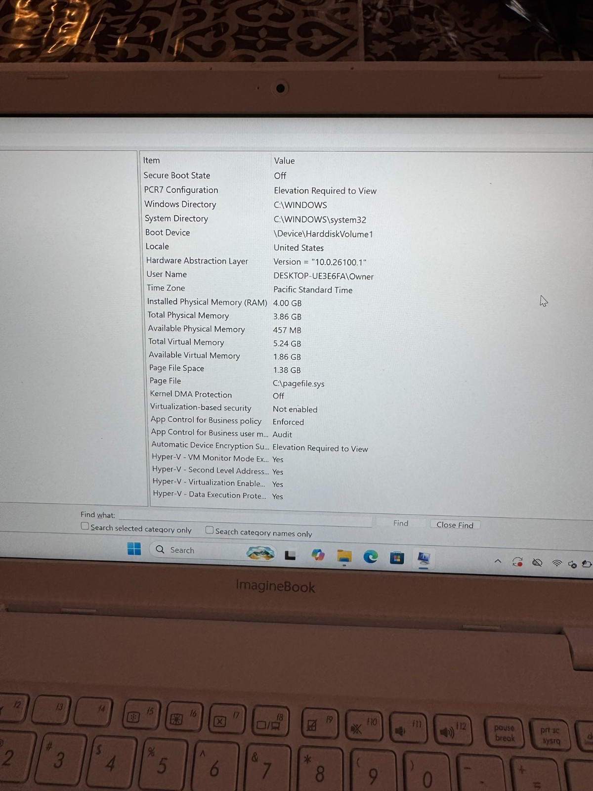 ASUS ImagineBook 14″ MJ401TA m3-8100Y 4GB 256GB SSD Win11 White