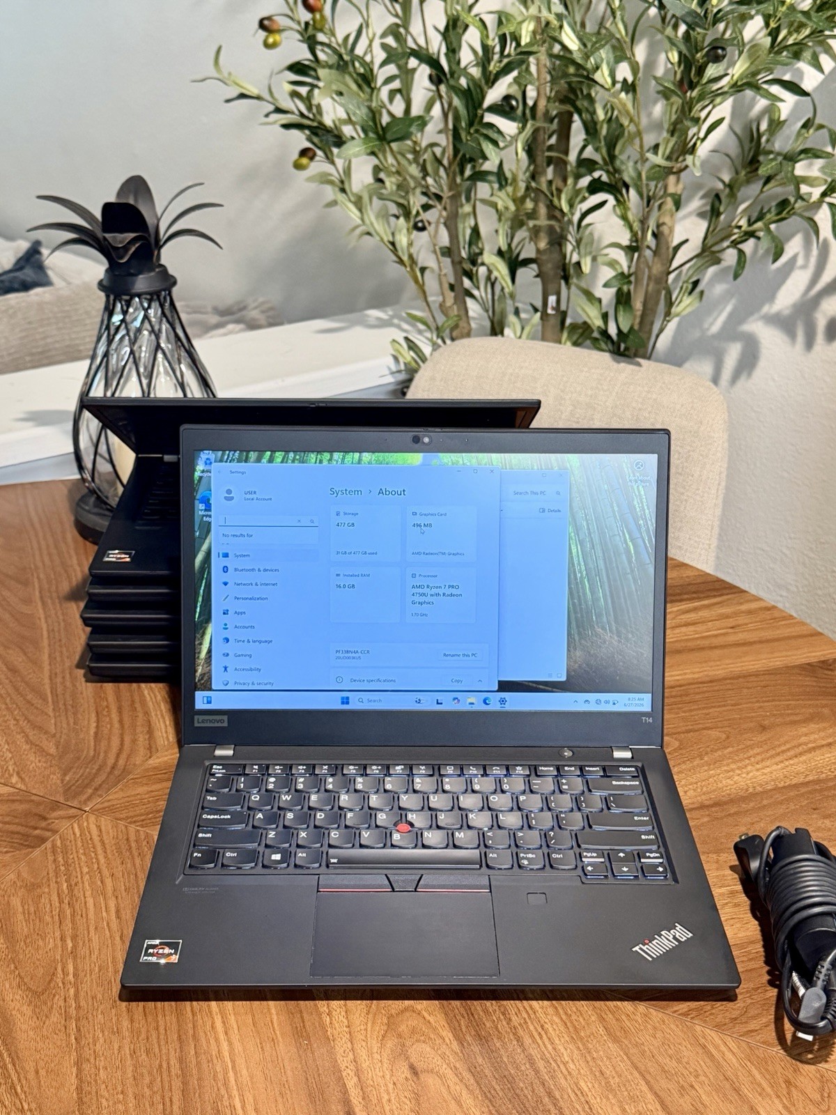 Lenovo ThinkPad T14 Gen 1 FHD TOUCH 1.7 GHz Ryzen 7 PRO 4750U 16GB 512GB SSD