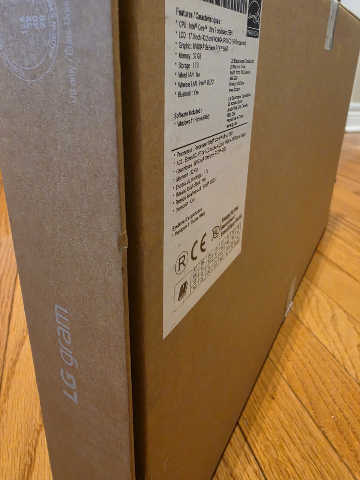 Sealed! 17″ QHD+ LG Gram Pro Laptop, Ultra 7 255H, 32GB, 1 TB, NVIDIA RTX 5050
