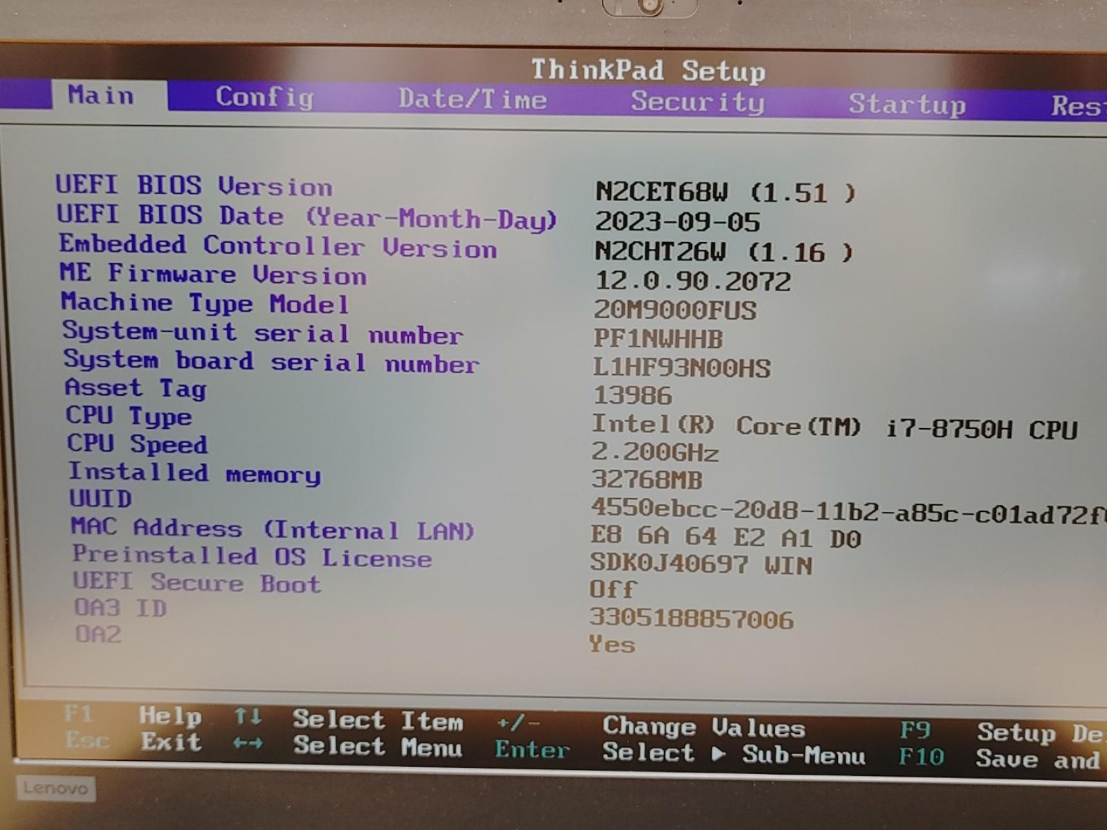 Lenovo ThinkPad P52 15.6″ Intel i7-8750H 32GB 512GB Quadro P1000 **NO OS/NO AC**