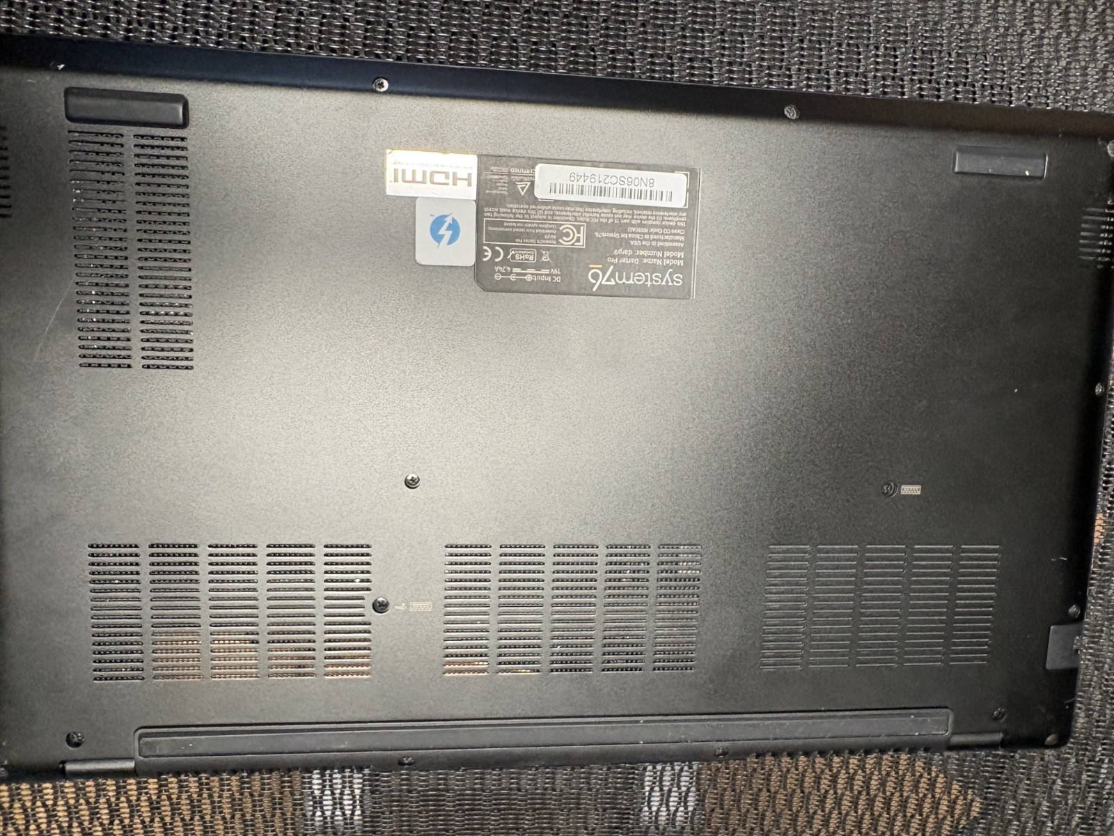 System76 Darter Pro Laptop – Intel i7-1360P x 16- 32GB RAM – 1TB NVMe SSD – HDMI