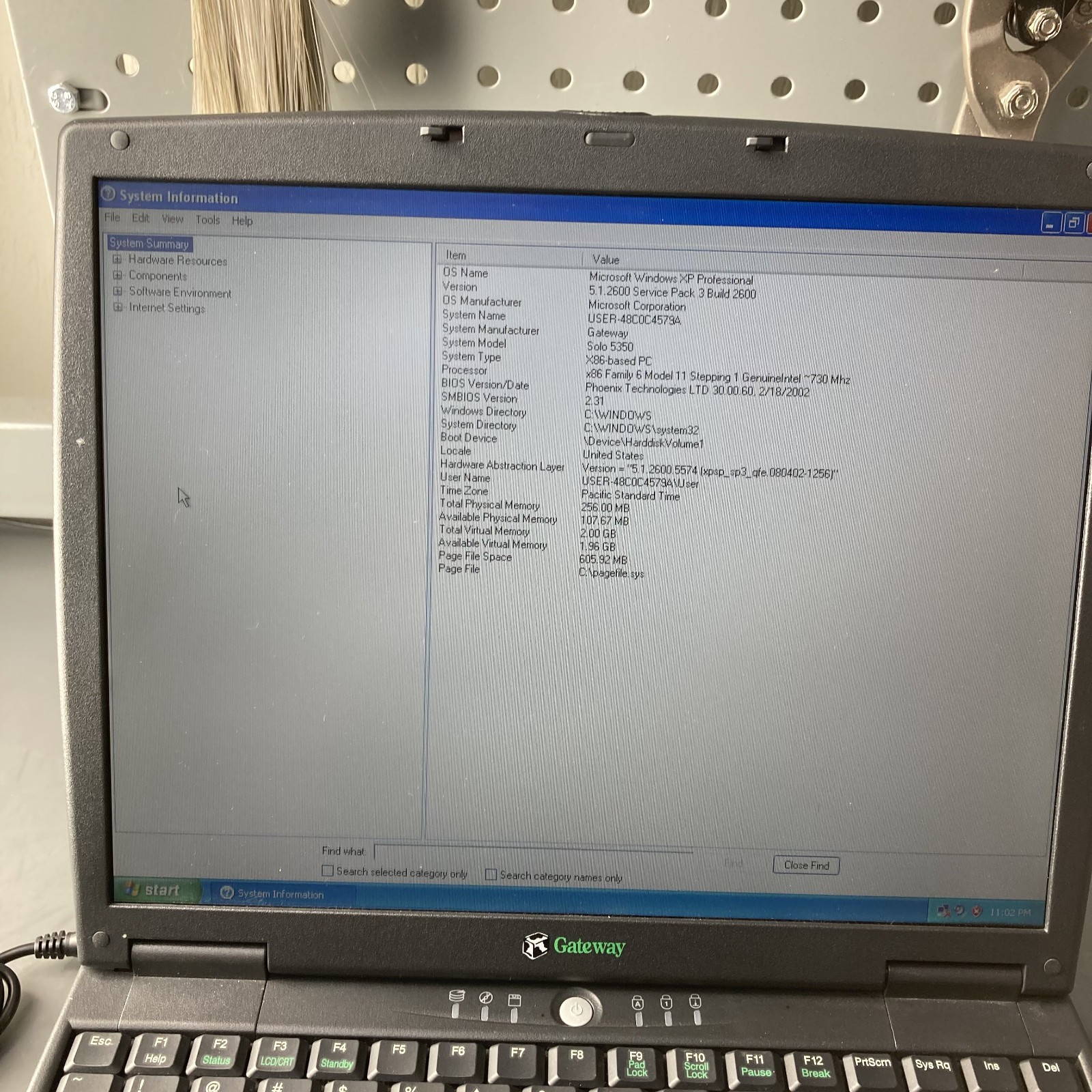Gateway Solo 5300 Retro Gaming Pentium III-Mobile 1.13GHz 256MB RAM 40GB HDD