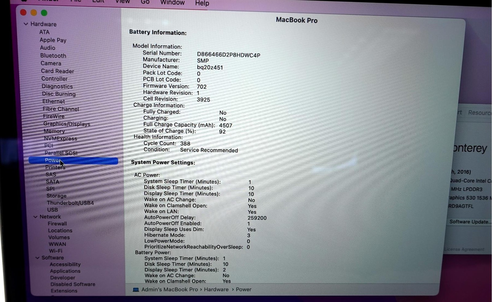 Apple MacBook Pro 2016 A1707 15.4″ Retina i7-6700HQ 16GB 256GB SSD Laptop