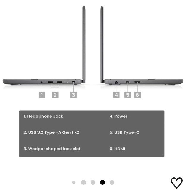 2021 Dell Latitude 3120 Laptop PC 2 in 1 Pentium Silver N6000 8GB, 128GB TOUCH