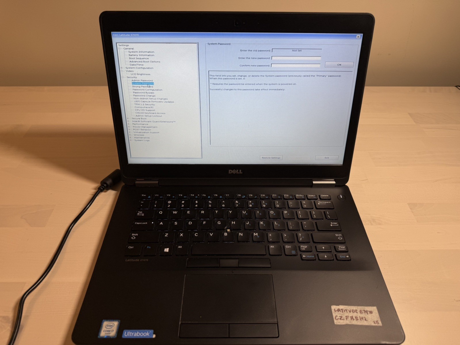 Dell Latitude E7470 Laptop Intel Core i7 6th Gen No HD/OS/AC Adapter
