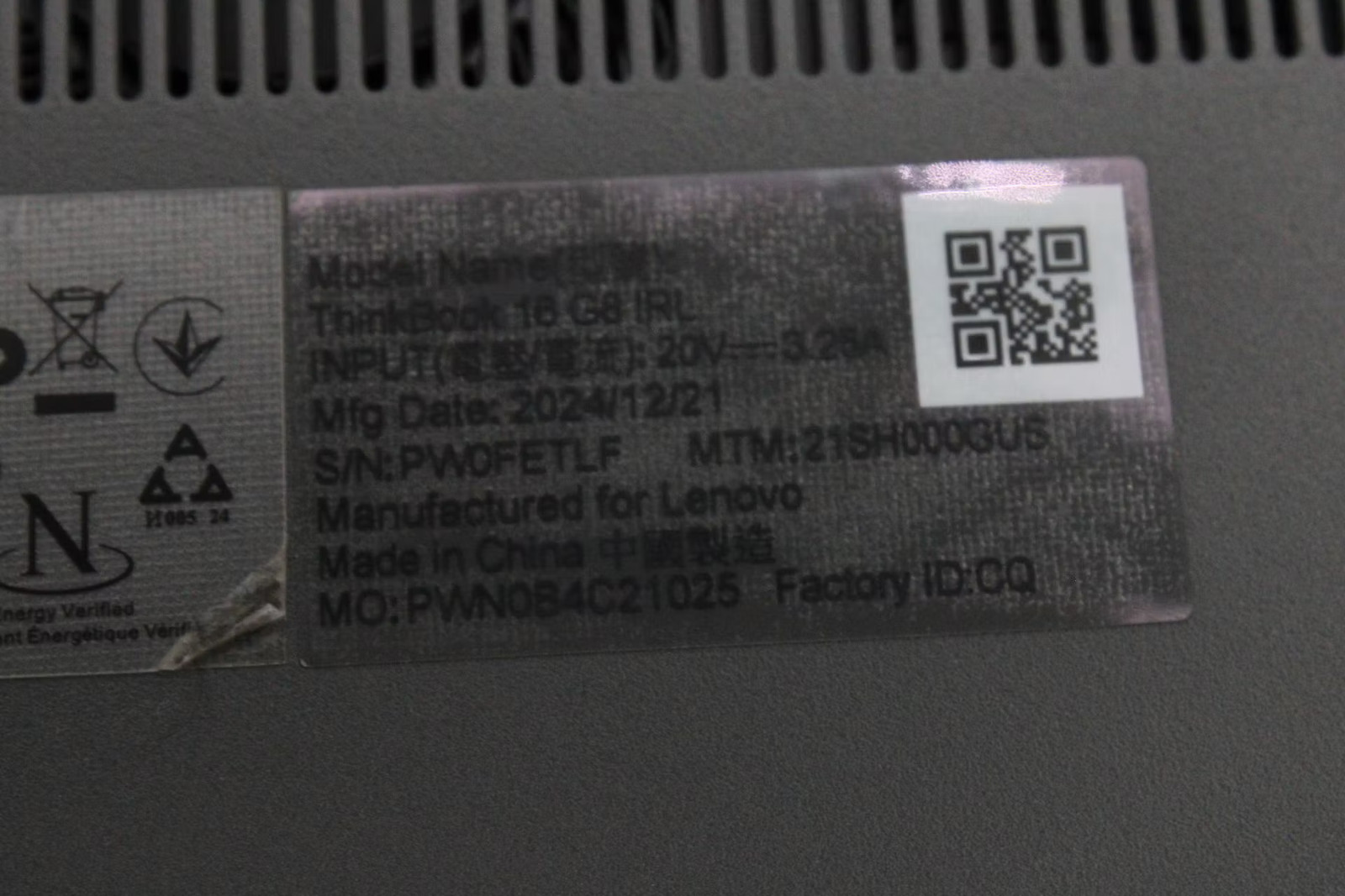 Lenovo ThinkPad 16 G8 IRL 16″ Core 5 210H, 512GB NVMe, 16GB RAM