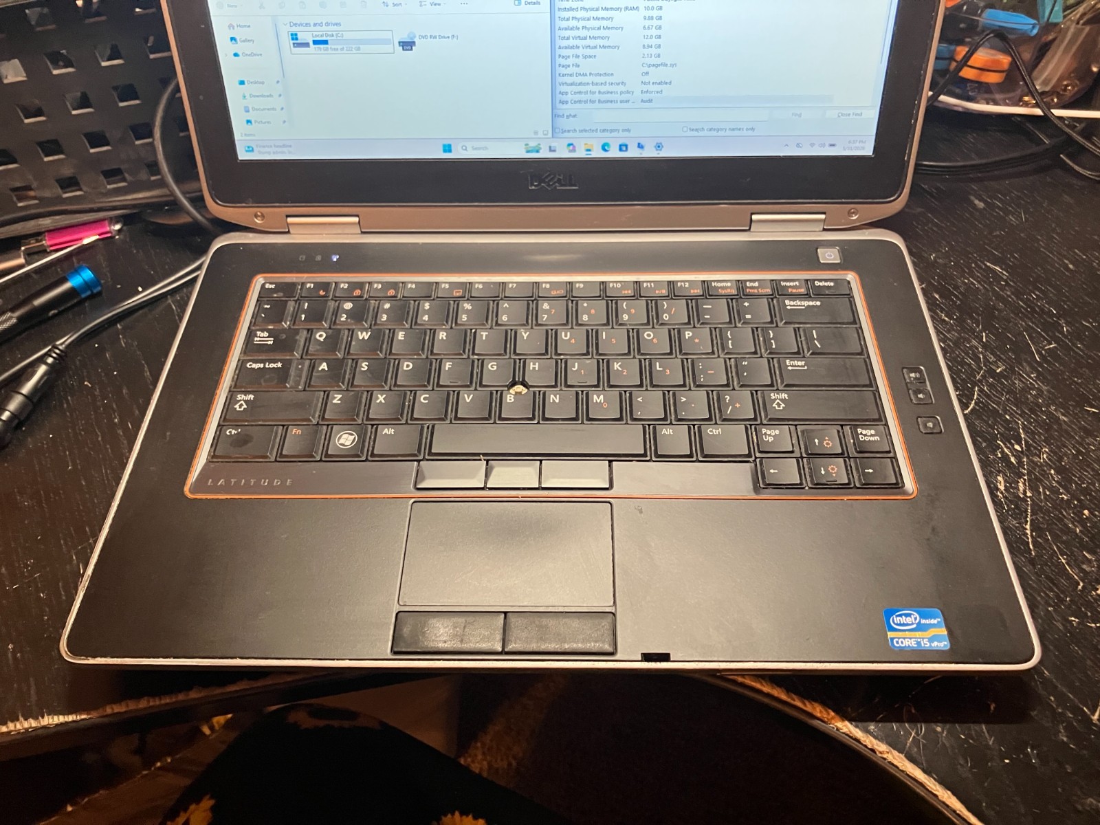 Dell Latitude E6420 14″ Laptop i5 2.6GHz 10GB RAM 240GB SSD Win 11 Pro Wifi FAIR
