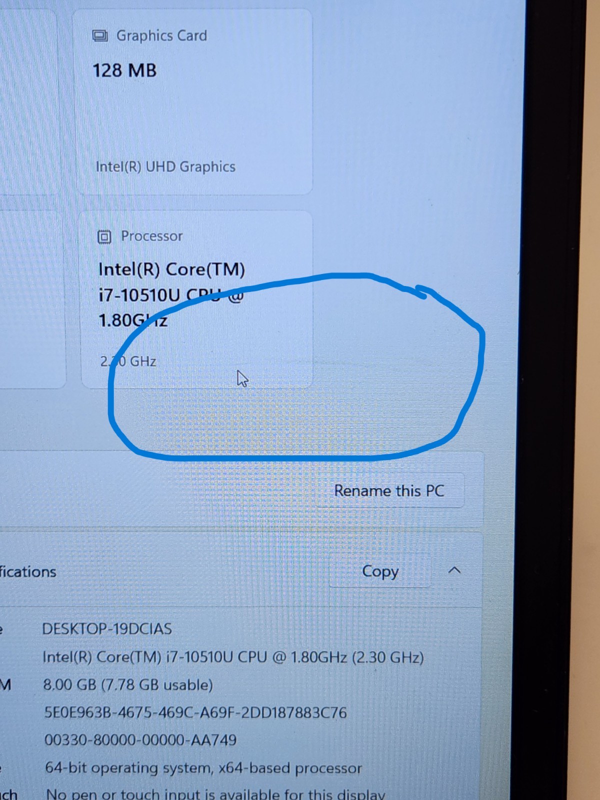 Lenovo ThinkPad E15 15.6″ Laptop i7-10510U 1.8GHz 8GB RAM 256GB NVMe W11P *READ*