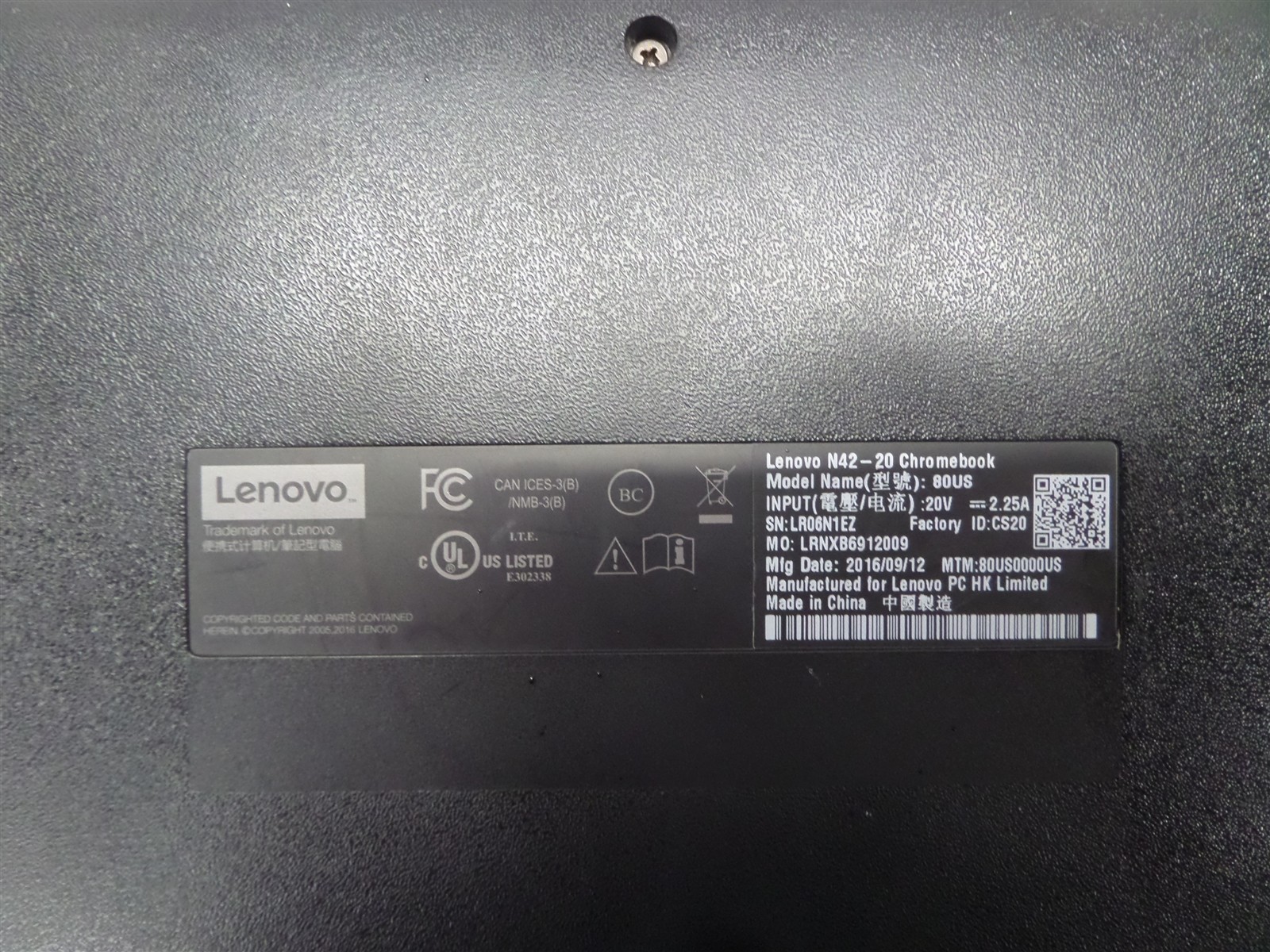 Lenovo N42-20 80US 14″ Chromebook 16GB SSD 80US0000US – Bad Touchpad