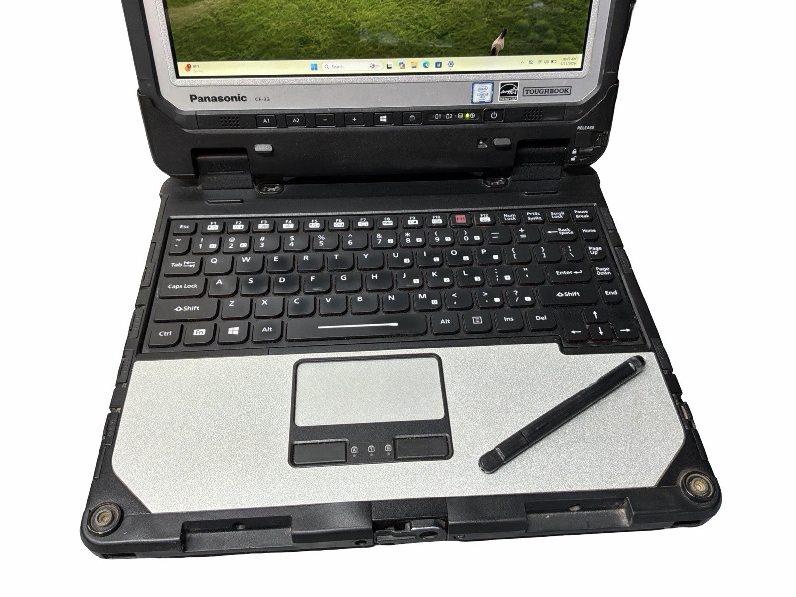 Toughbook Panasonic CF-33 I5-6300U 8GB RAM 256GB SSD W11P W/CHARGER LOT 2