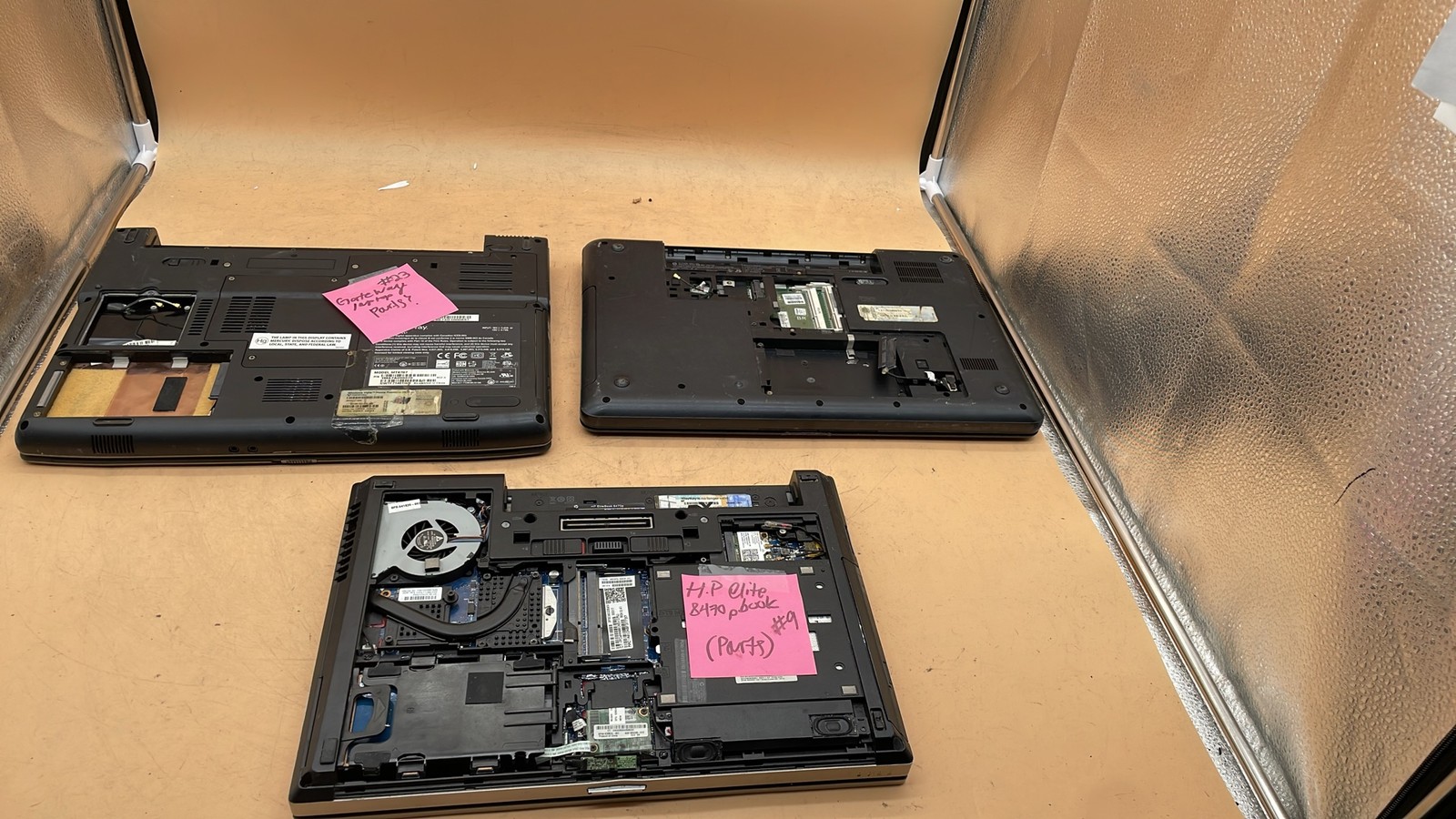 HP EliteBook 8470p Compaq CQ57 & Gateway MT6707 Laptop No HDD for Parts/Repair