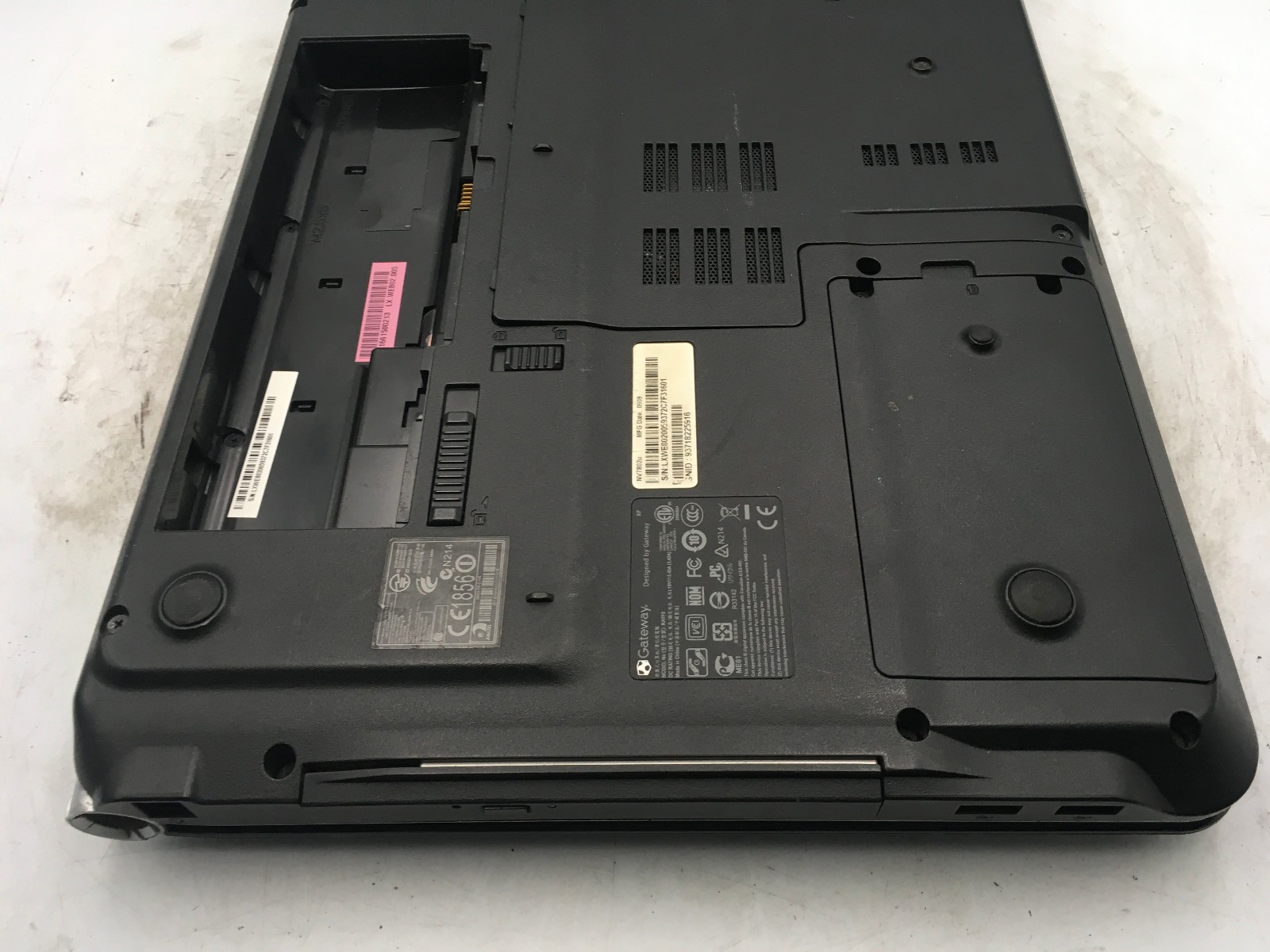 GATEWAY NV7802U – FOR PARTS/BIOS LOCK – INTEL 2 DUO T6600 – NO RAM -READ DESC-BB