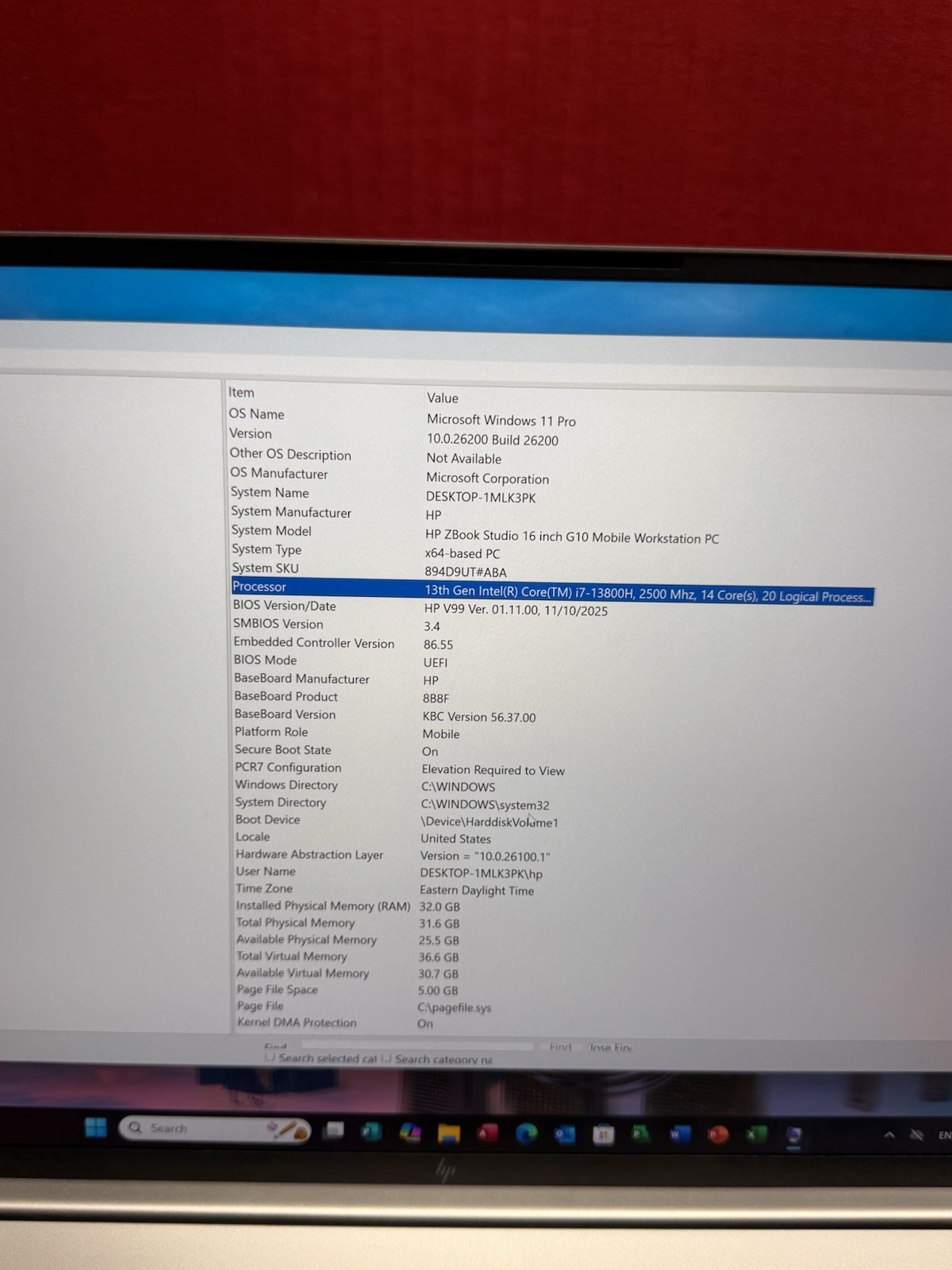 HP ZBook Studio G10 16″ 4K+ 13th I7-13800H 2500Mhz 1TB SSD 32GB Windows Pro