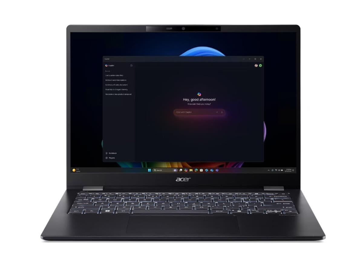 ACER TMP614-54-783H 14in. 2880×1800 IPS display, Intel Core Ultra 7 , 16GB , 1TB
