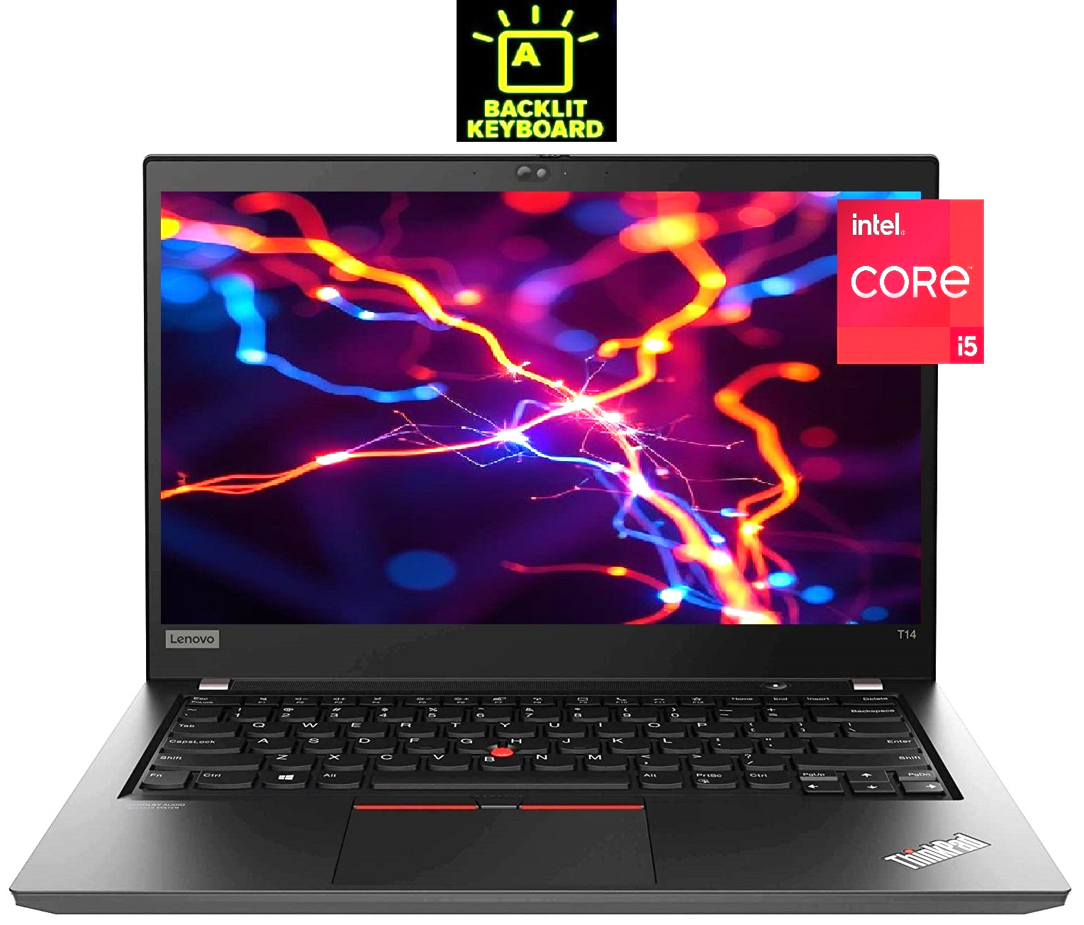 14 Lenovo ThinkPad Laptop: Intel i5 Quad Core! Backlit Keyboard! Windows 11 Pro!