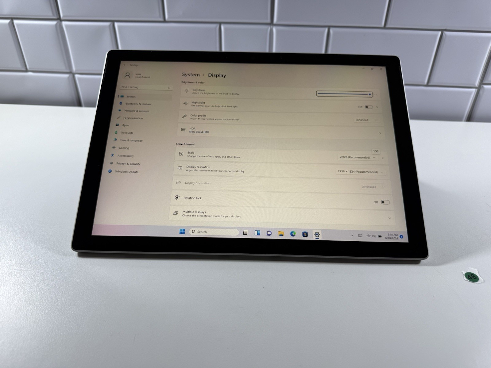 Microsoft Surface Pro 7 plus 1961 Core i5-1135G7 2.4GHz 16GB 256GB Win 11 Pro