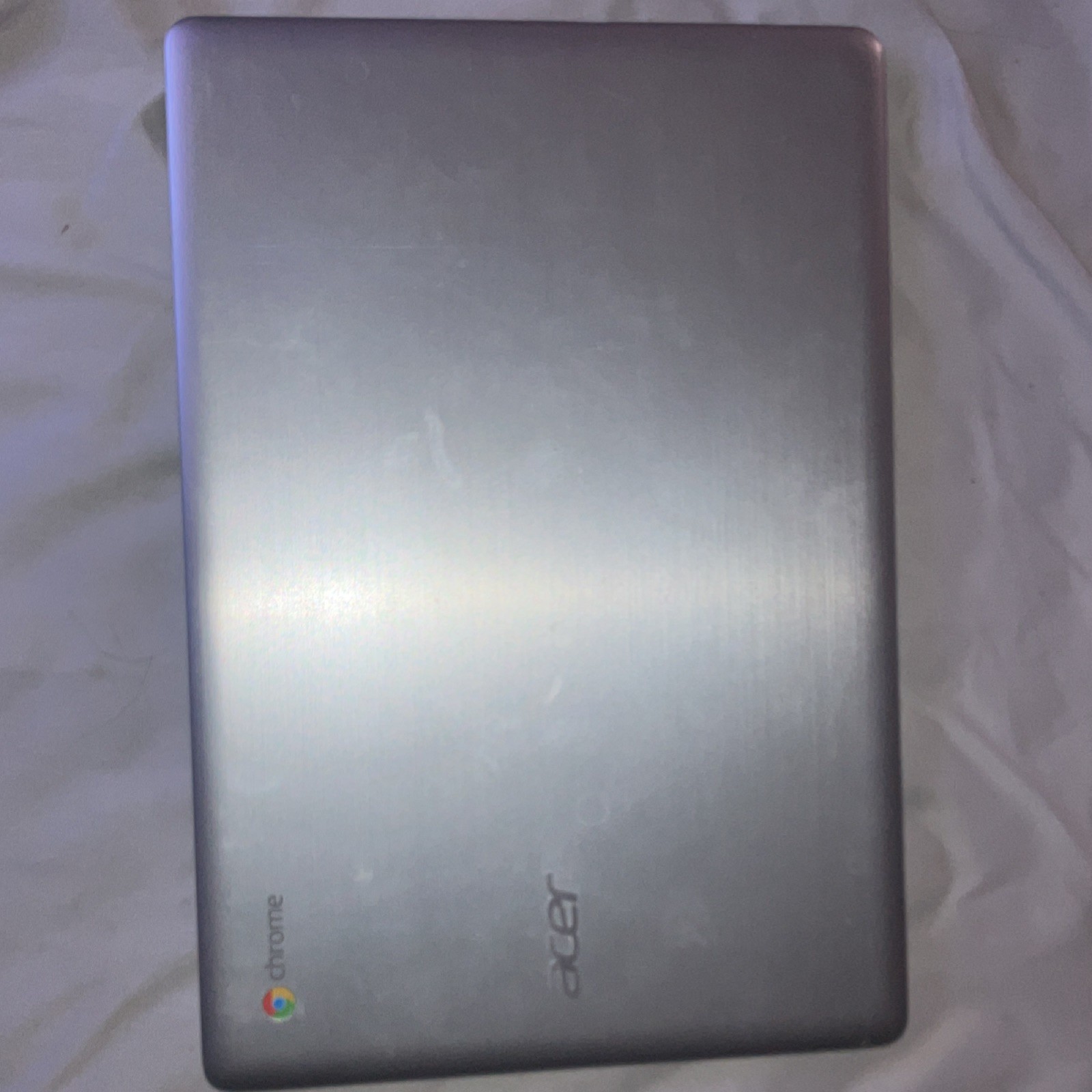 Acer Chromebook 11.6 in Silver Laptop Intel Chrome OS Wi-Fi Webcam HDMI USB3
