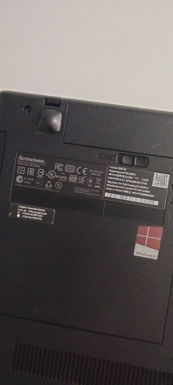 Lenovo Laptop G50-45 15.6″ (Read)