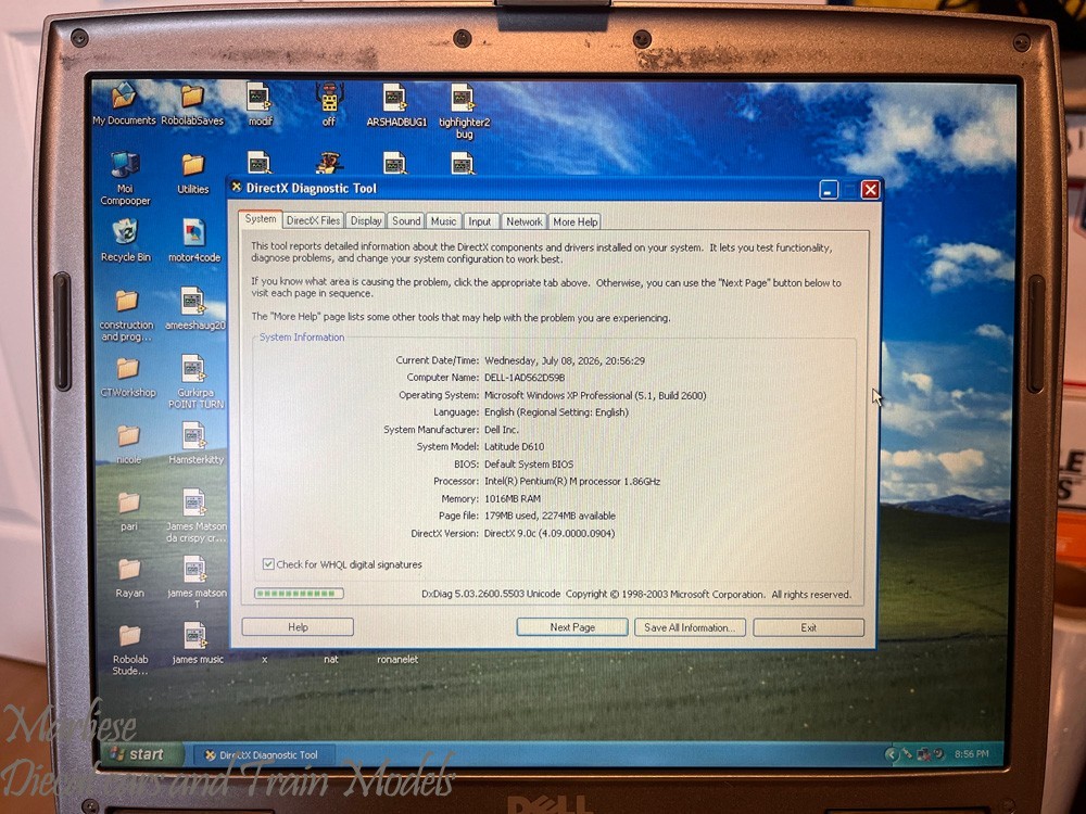 Dell Latitude D610 – Pentium M – Windows XP – Tested Working