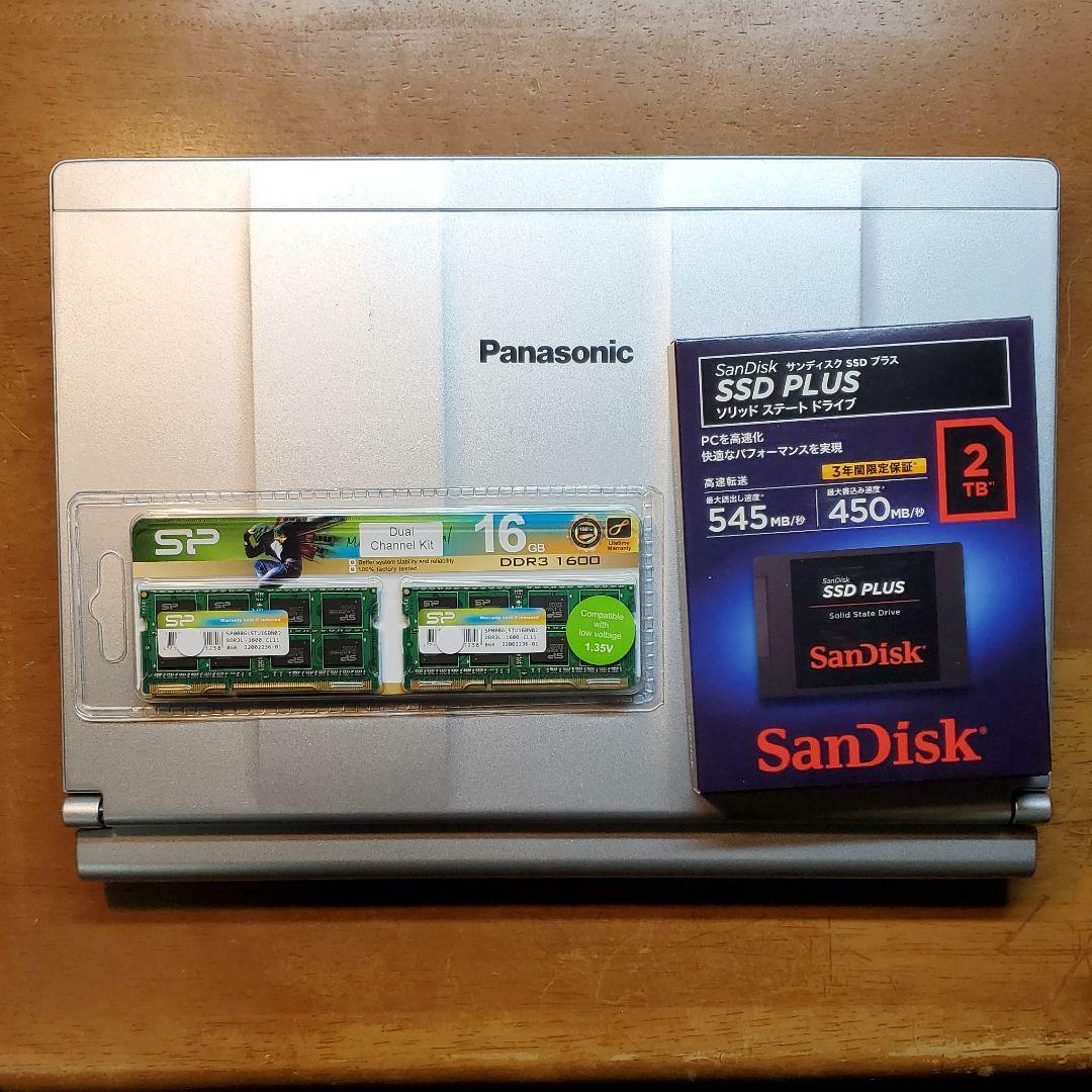 SSD2TB Let’s Note CF-SX4 Good Condition Note PC Silver Accessories Available